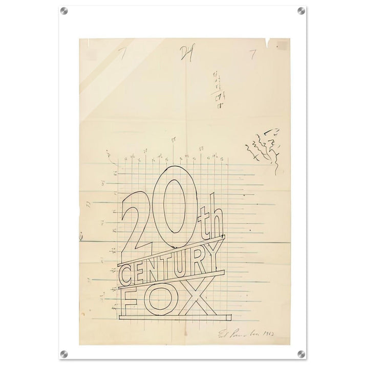 TRADEMARK GRID 1962 - Edward Ruscha Acrylic Print - 70x100 cm / 28x40″ inches