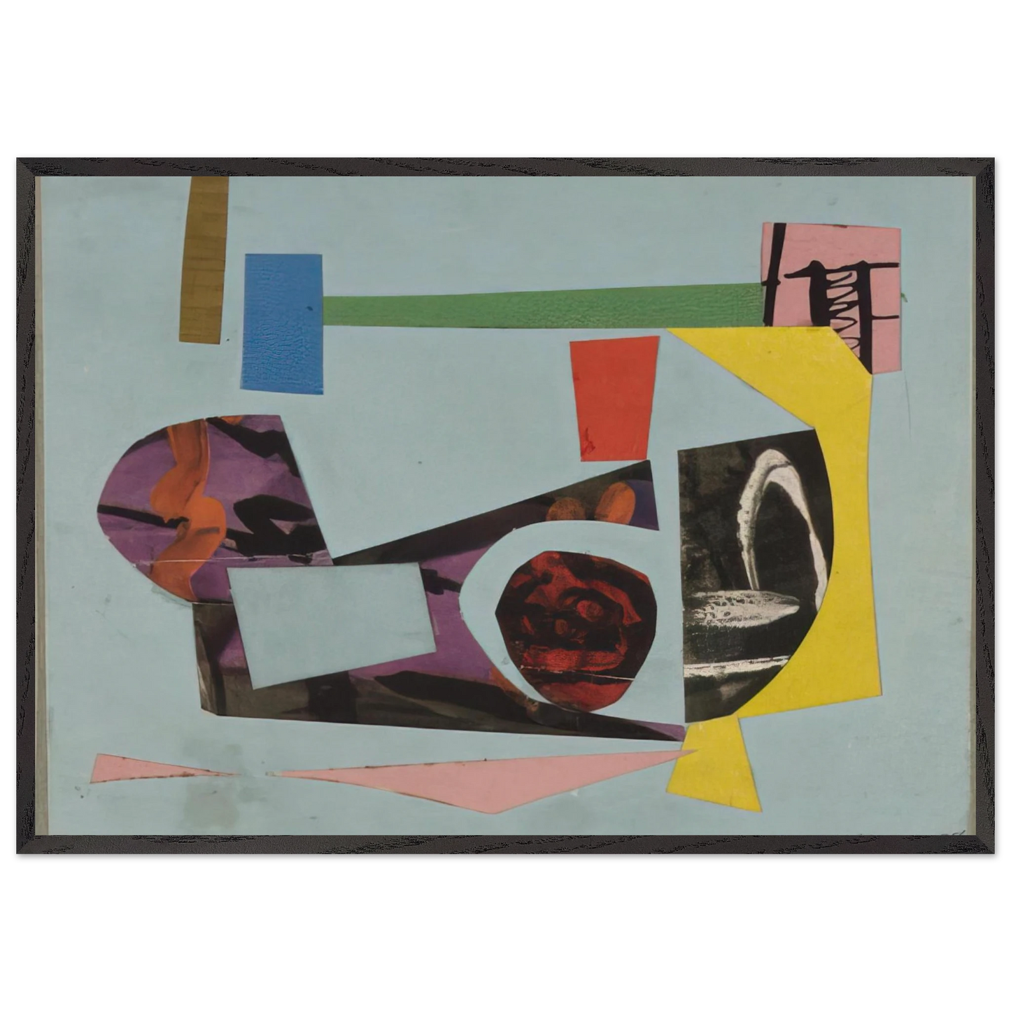 Study for a Painting - 1938 - Ad Reinhardt Framed Art Print – Black Wooden Frame - Default Title - -Framed Art Print