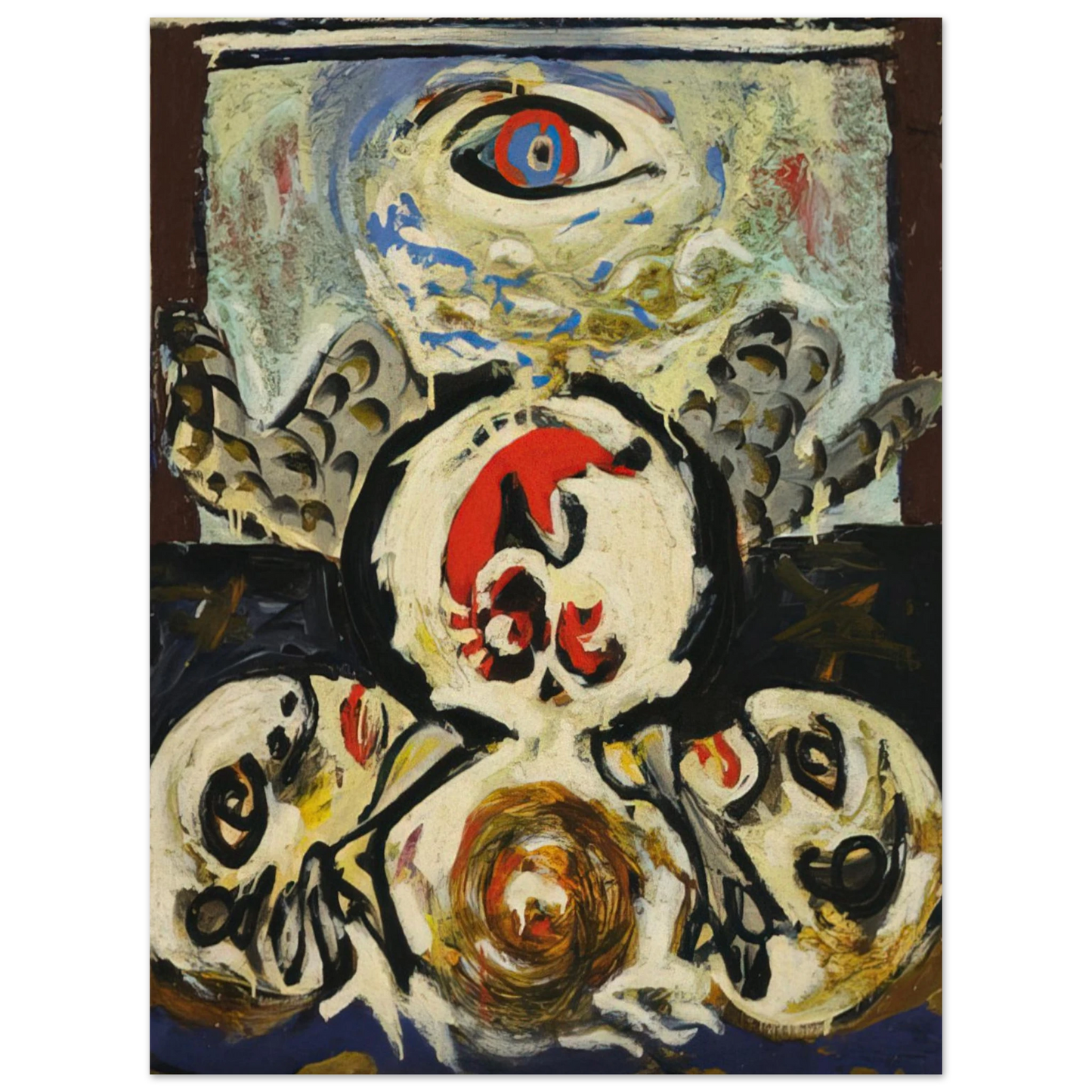Jackson Pollock - BIRD 1941 Fine Art Poster - Default Title