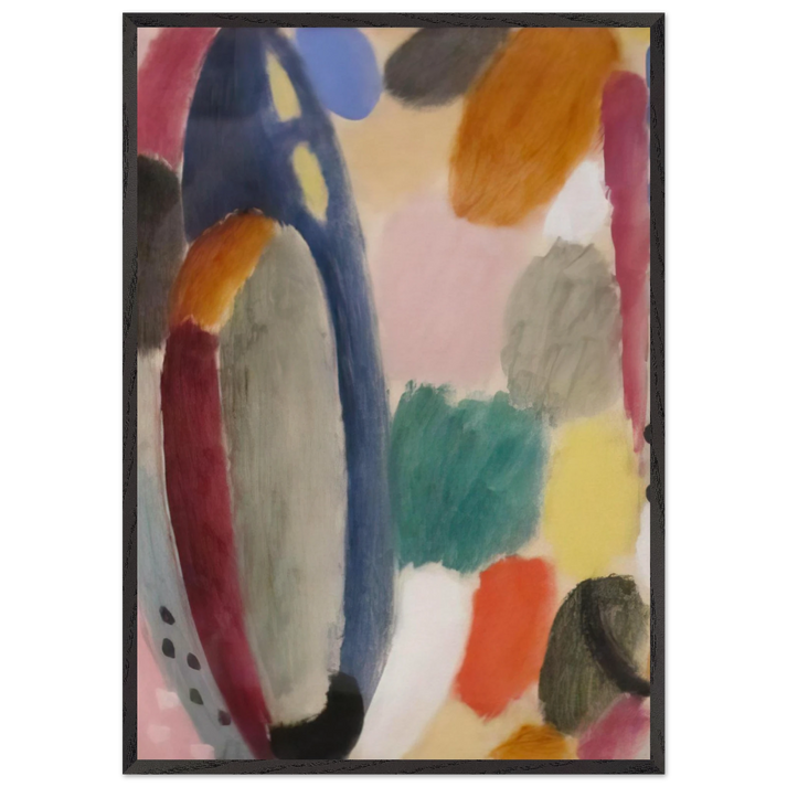 AUTUMN SOUND 1918 - Alexej von Jawlensky 70x100 cm / 28x40 inches Framed Art Print – Black Wooden Frame