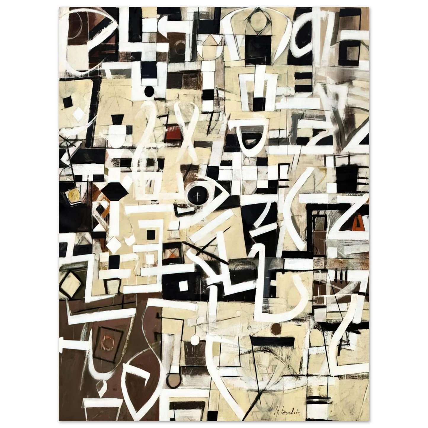 Bradley Walker Tomlin - Number 20 - 1949 Fine Art Poster - Default Title