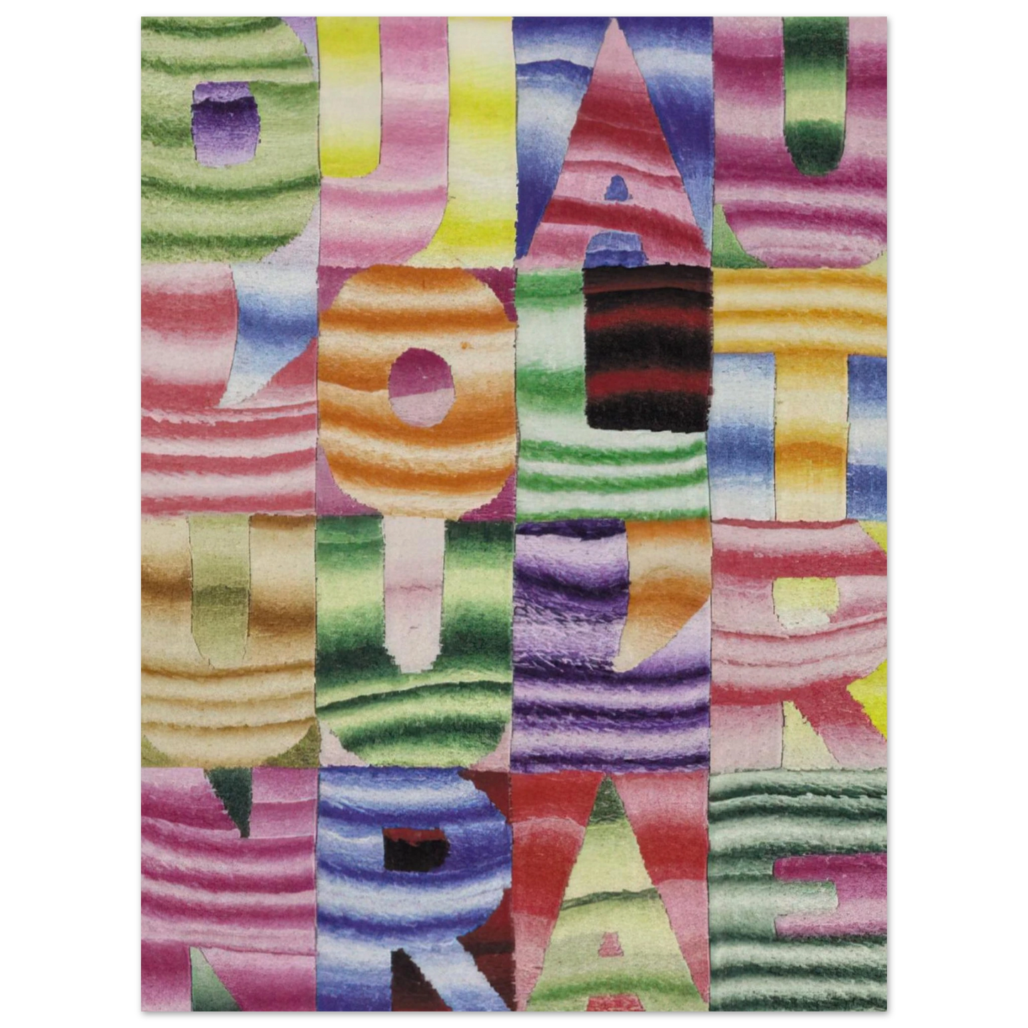 Alighiero Boetti - D UN JOUR A L AUTRE Fine Art Poster - Default Title