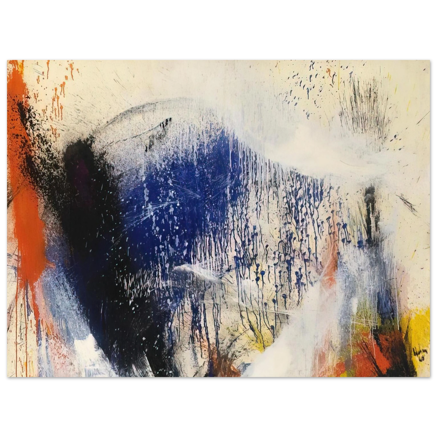 Norman Bluhm - Untitled - 1960 Fine Art Poster - Default Title