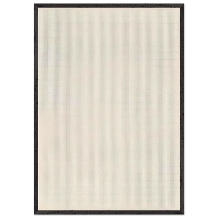 The Peach - Agnes Martin 70x100 cm / 28x40 inches Framed Art Print – Black Wooden Frame