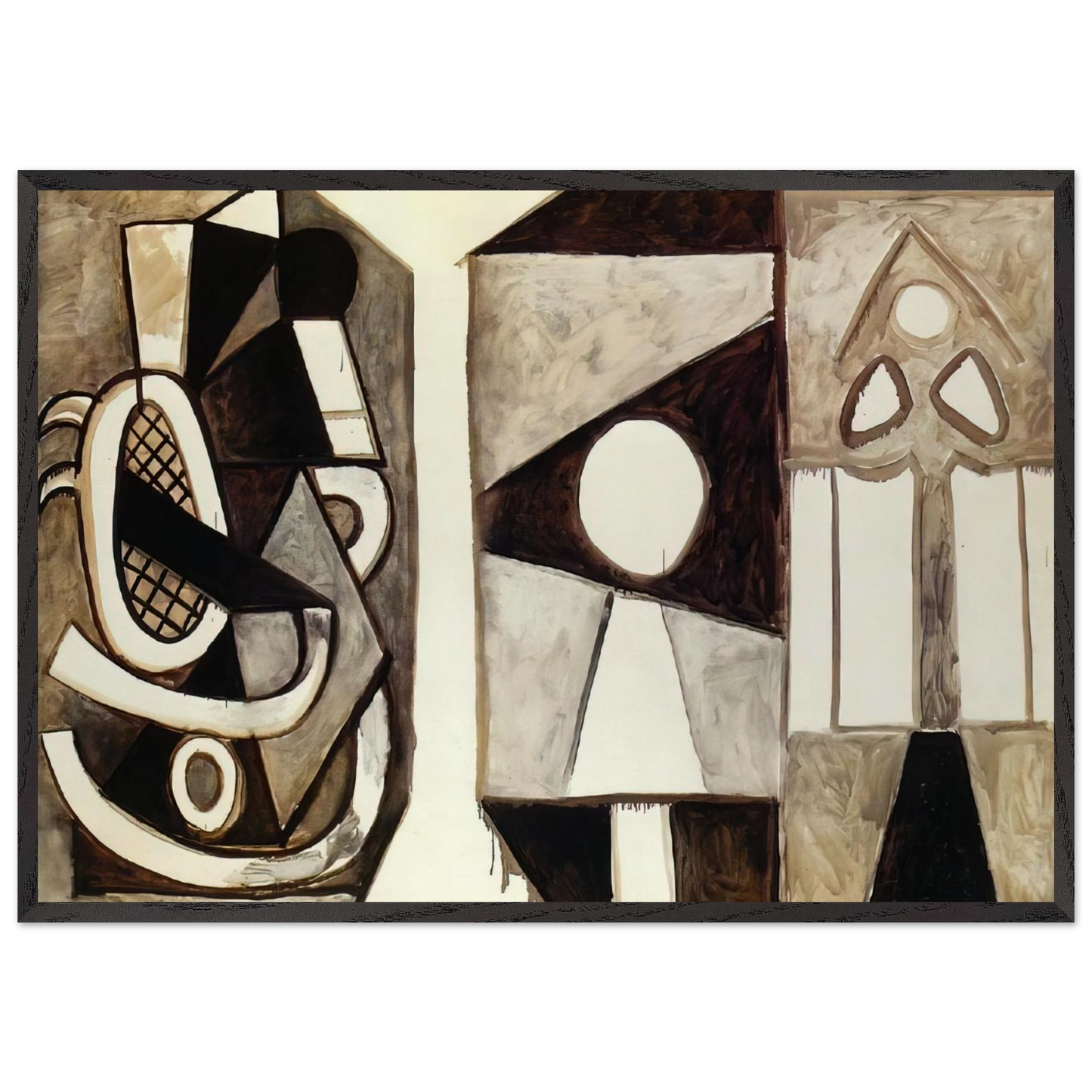 Armchair California - Pablo Picasso 70x100 cm / 28x40 inches Framed Art Print – Black Wooden Frame