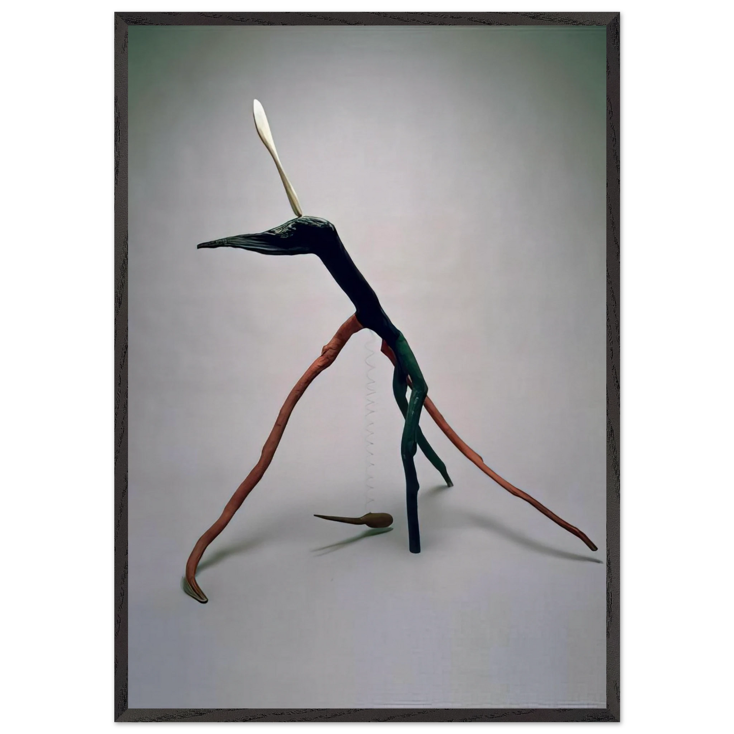 APPLE MONSTER 1938 - Alexander Calder 70x100 cm / 28x40 inches Framed Art Print – Black Wooden Frame