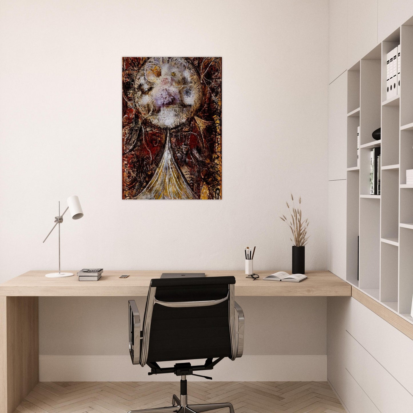 The Atom, One World - Richard Pousette-Dart Brushed Aluminum Print - 70x100 cm / 28x40 inches | Richard Pousette-Dart Aluminum Print | Richard Pousette-Dart Prints