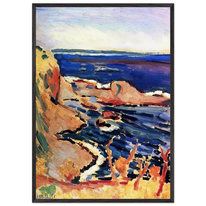 LA MOULADE 1905 - Henri Matisse 70x100 cm / 28x40 inches Framed Art Print – Black Wooden Frame