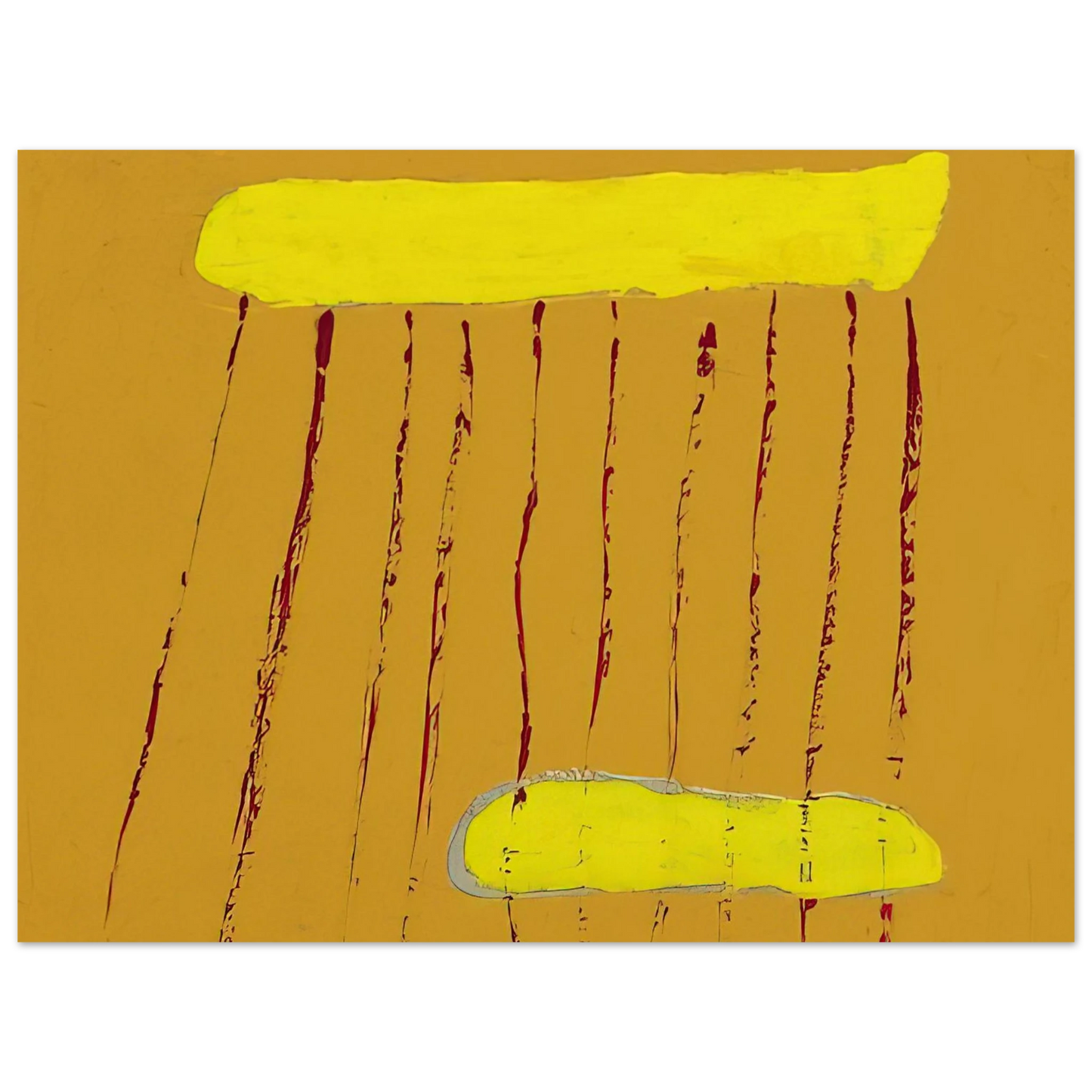 Forrest Bess - Red Rain - 1967 Fine Art Poster - Default Title