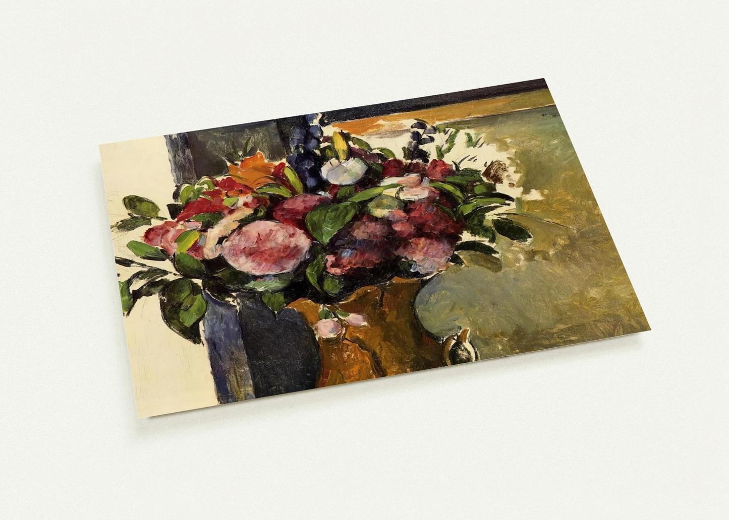 Flowers in a Vase By Paul Cézanne Pack of 10 Post Cards | Paul Cézanne Post Cards | A6 (10.5 x 14.8 cm) - 4.1 x 5.8 inches