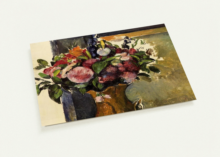 Flowers in a Vase By Paul Cézanne Pack of 10 Post Cards | Paul Cézanne Post Cards | A6 (10.5 x 14.8 cm) - 4.1 x 5.8 inches