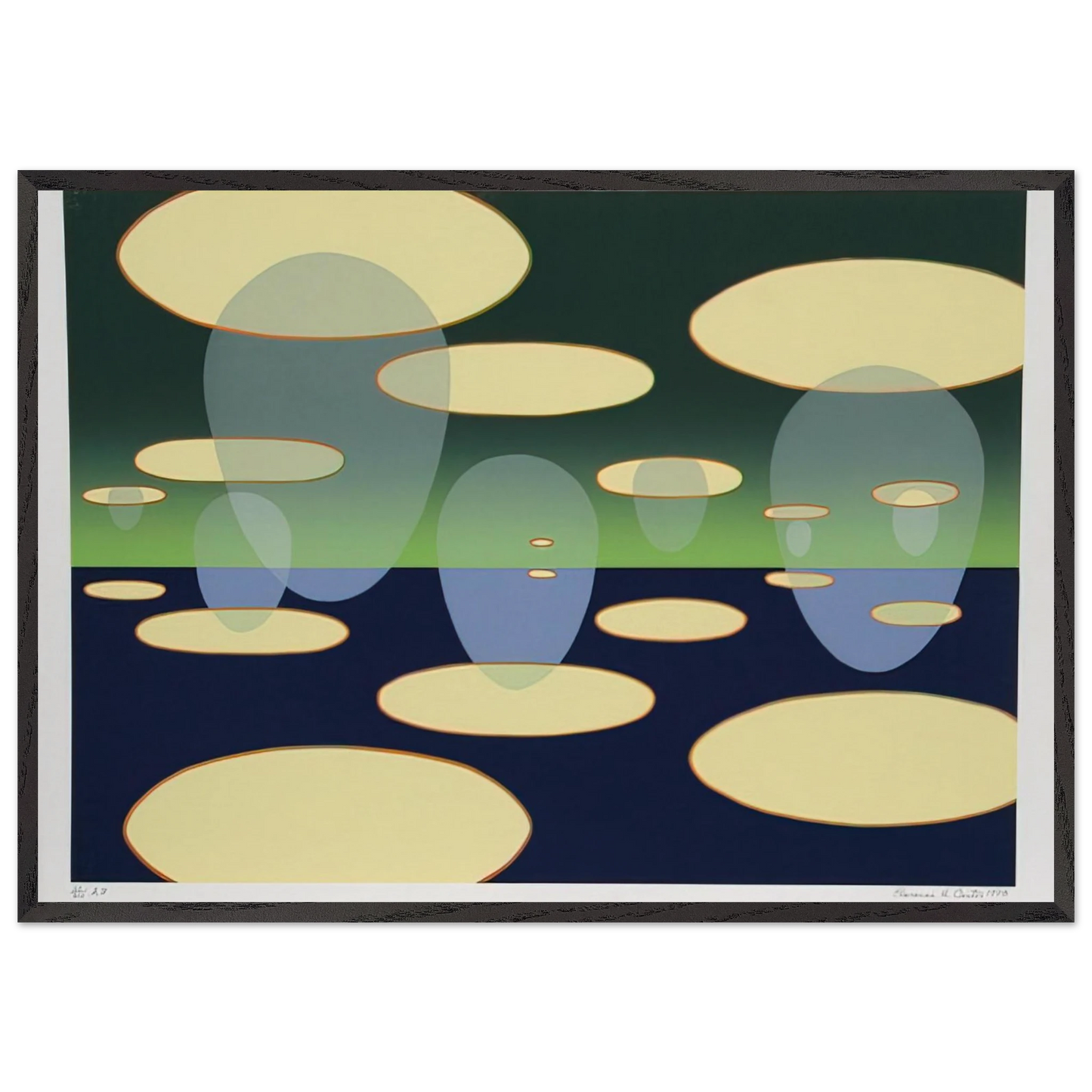 Eschantos 31 - 1978 - Clarence Holbrook Carter 70x100 cm / 28x40 inches Framed Art Print – Black Wooden Frame