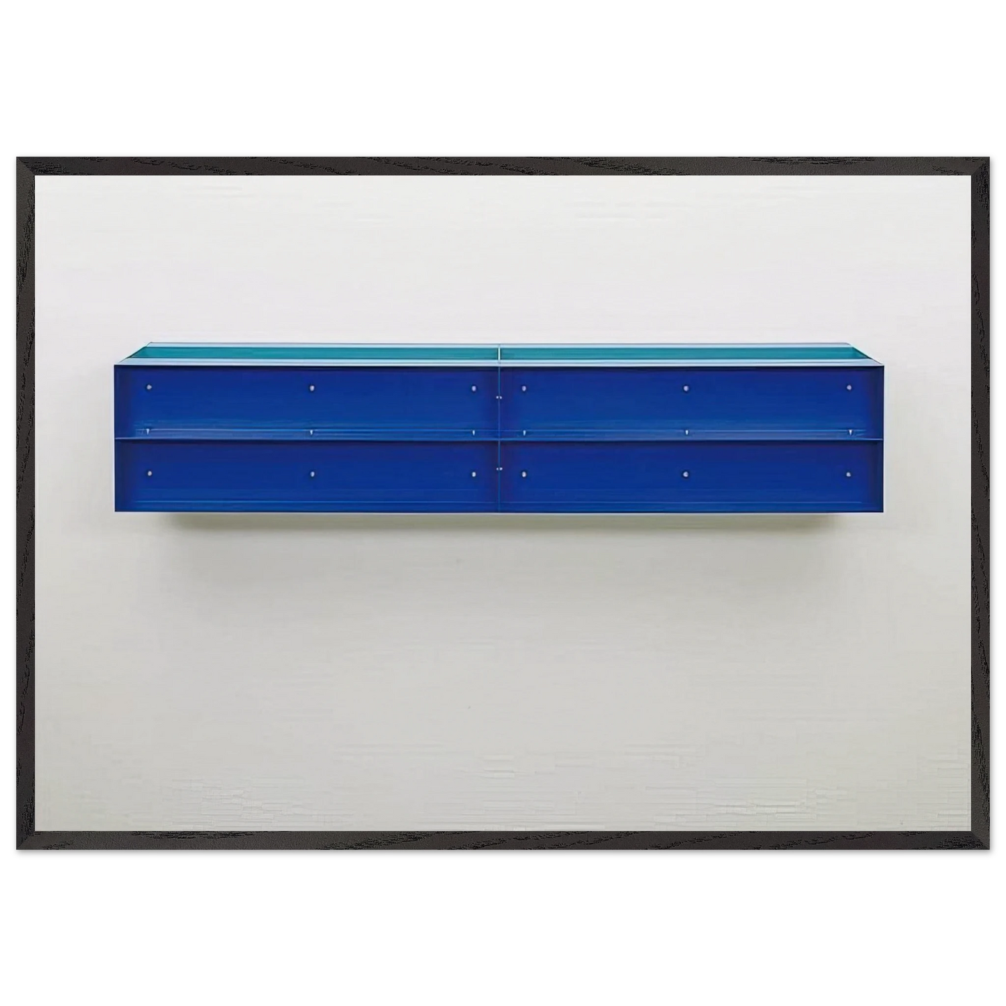 Untitled - 1989 - Donald Judd 70x100 cm / 28x40 inches Framed Art Print – Black Wooden Frame