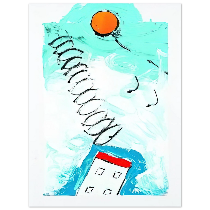 Mario Schifano - Untitled - 1990 75x100 cm / 30x40inches Fine Art Poster