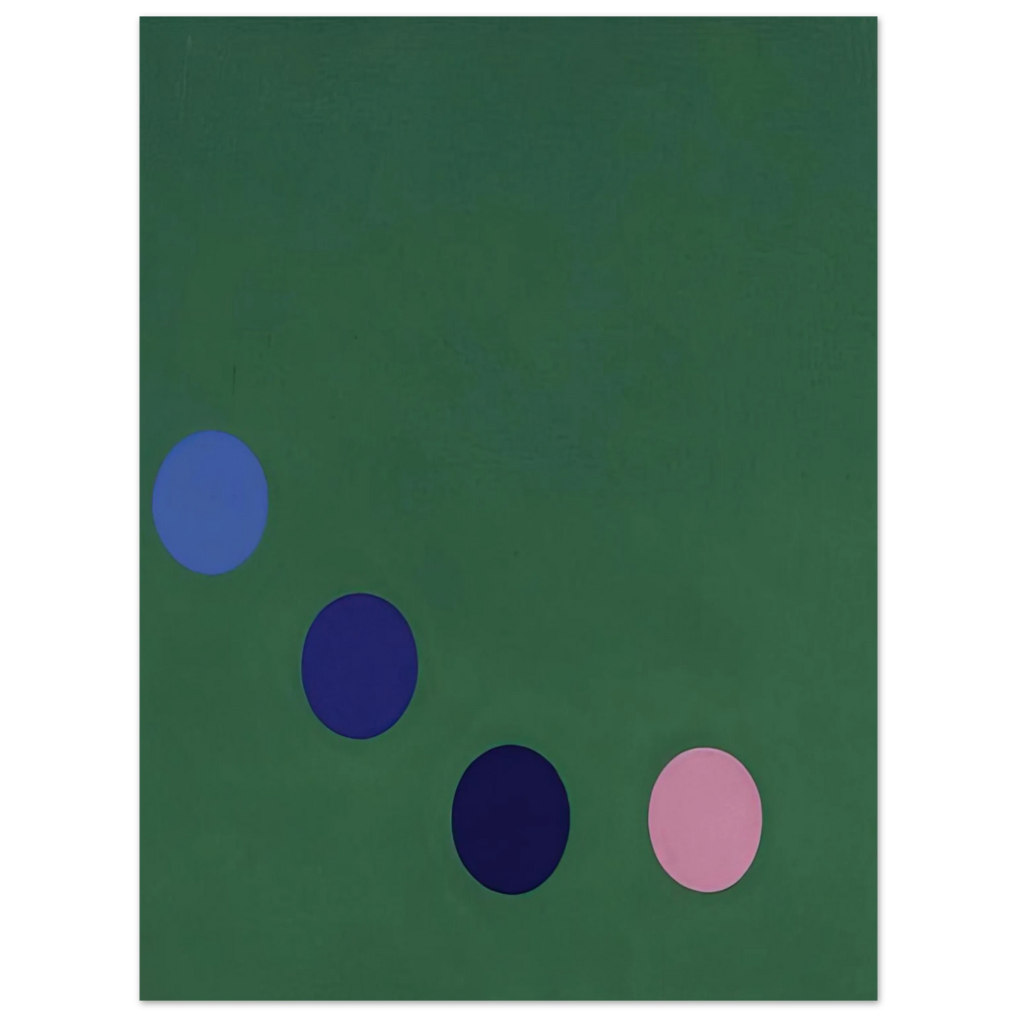 Thomas Downing - Green Square - Op Art Fine Art Poster - Default Title