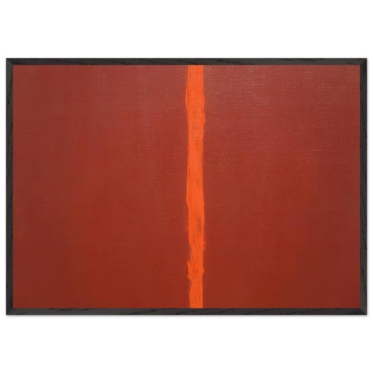 Onement III - Barnett Newman Framed Art Print – Black Wooden Frame - Default Title - -Framed Art Print