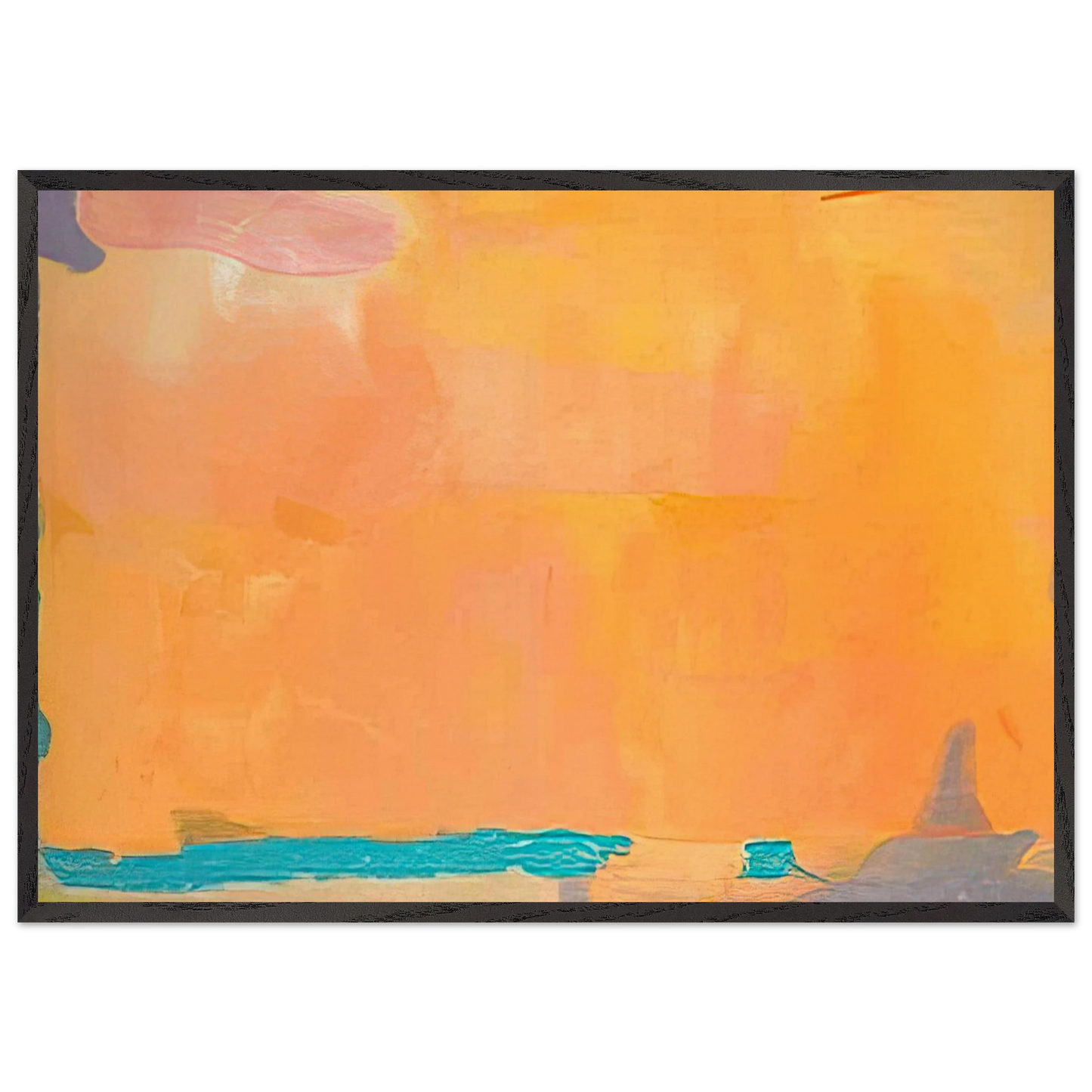 Royal Fireworks - 1975 - Helen Frankenthaler 70x100 cm / 28x40 inches Framed Art Print – Black Wooden Frame