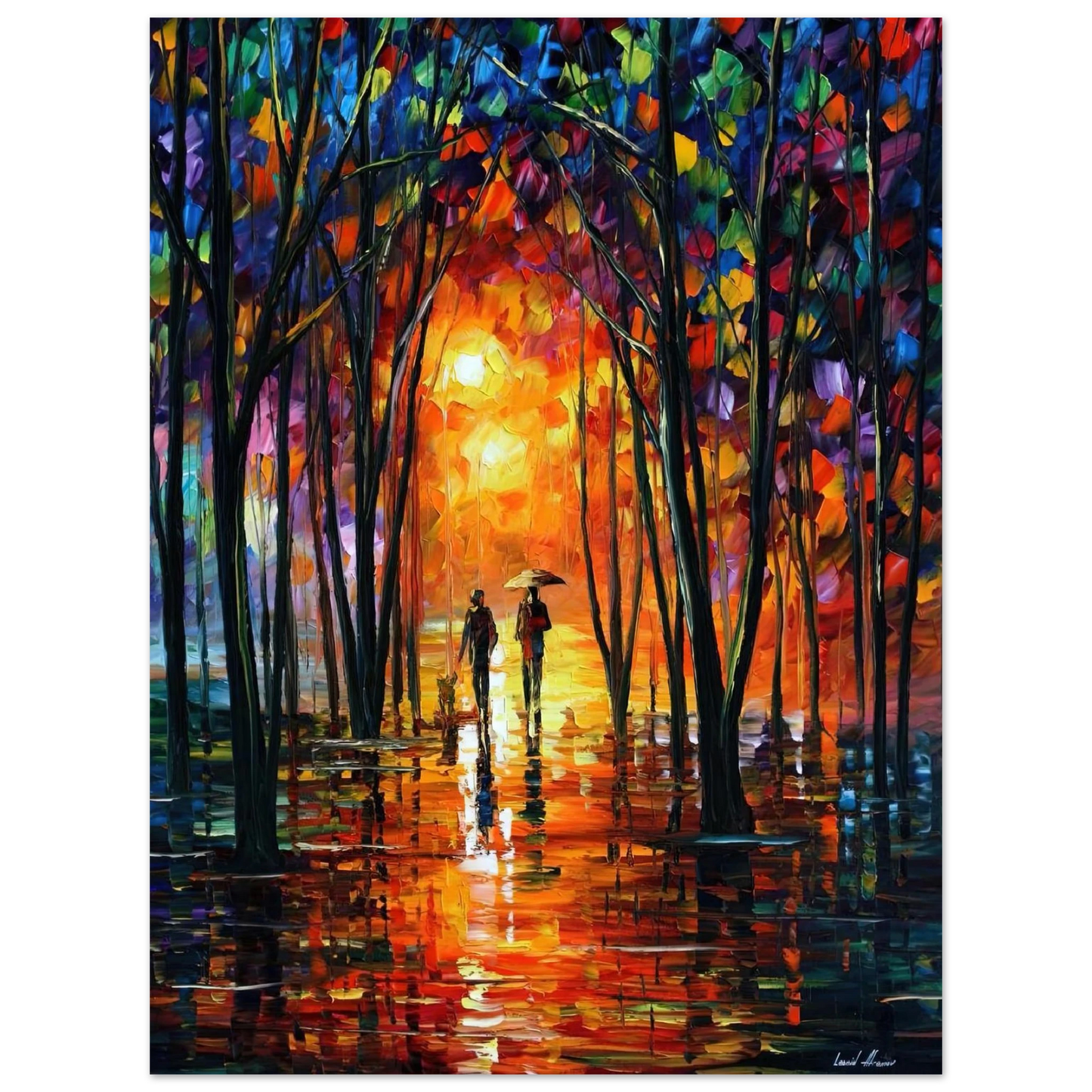 Leonid Afremov - Leonid Afremov Fine Art Poster - 13x18 cm / 5x7 inches