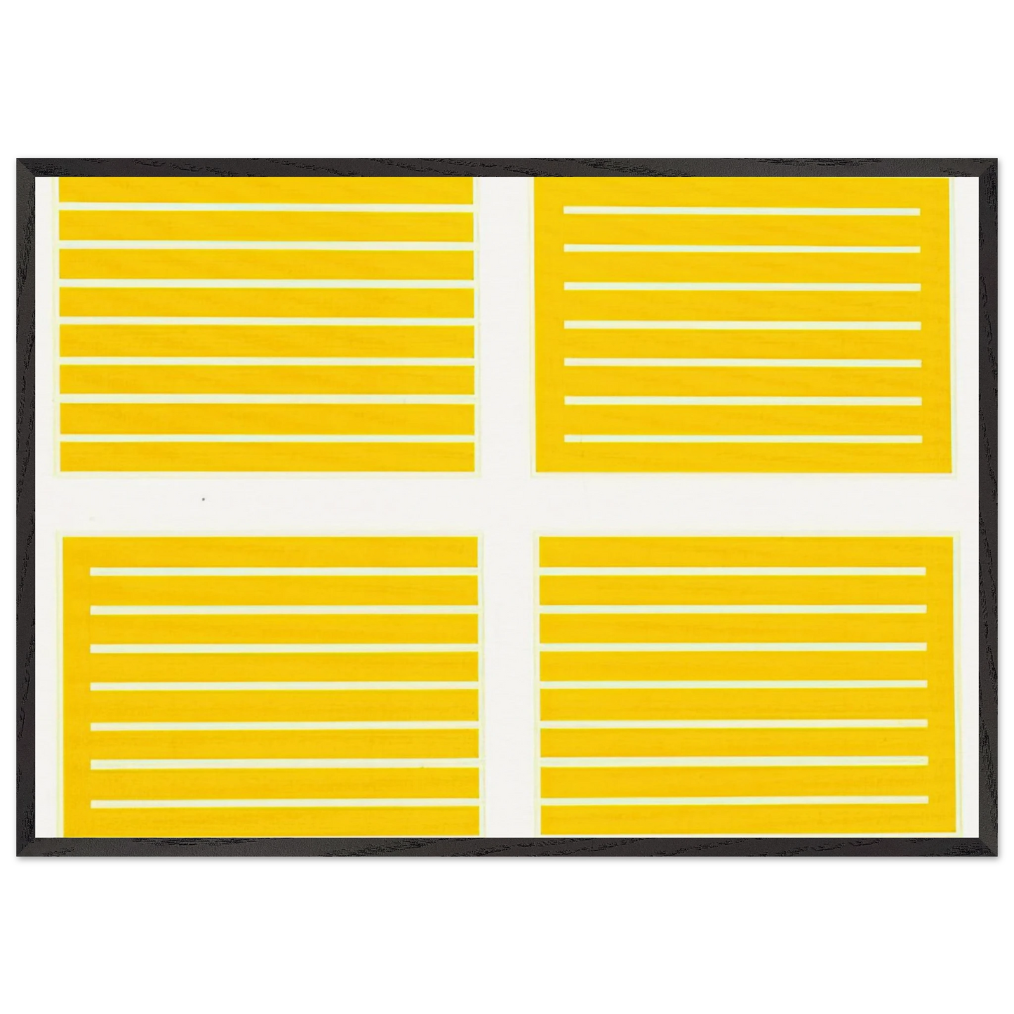Untitled 235-238 - 1994 - Donald Judd 70x100 cm / 28x40 inches Framed Art Print – Black Wooden Frame