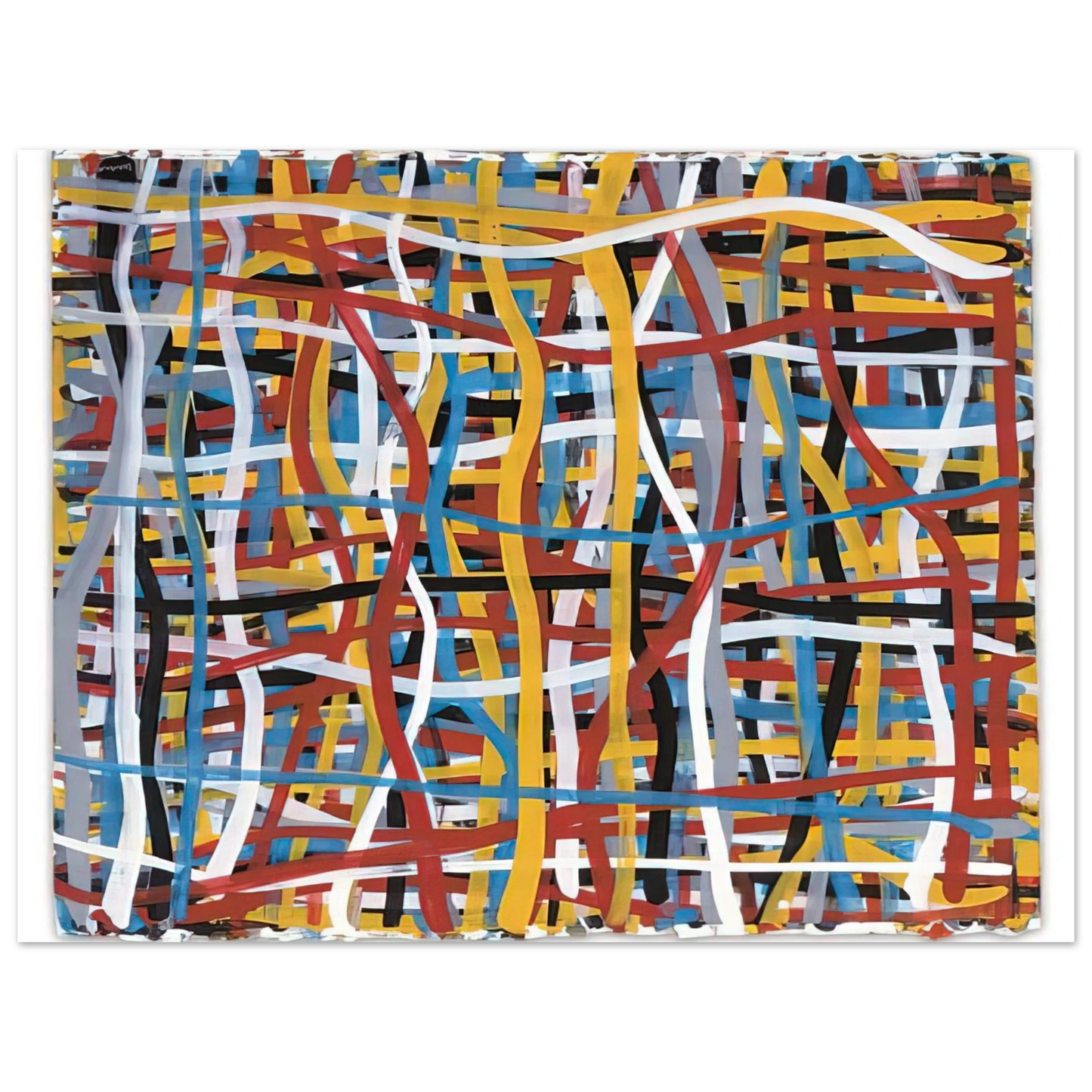 Sol LeWitt - Irregular Vertical and Horizontal Bands of Color Superimposed Fine Art Poster - Default Title