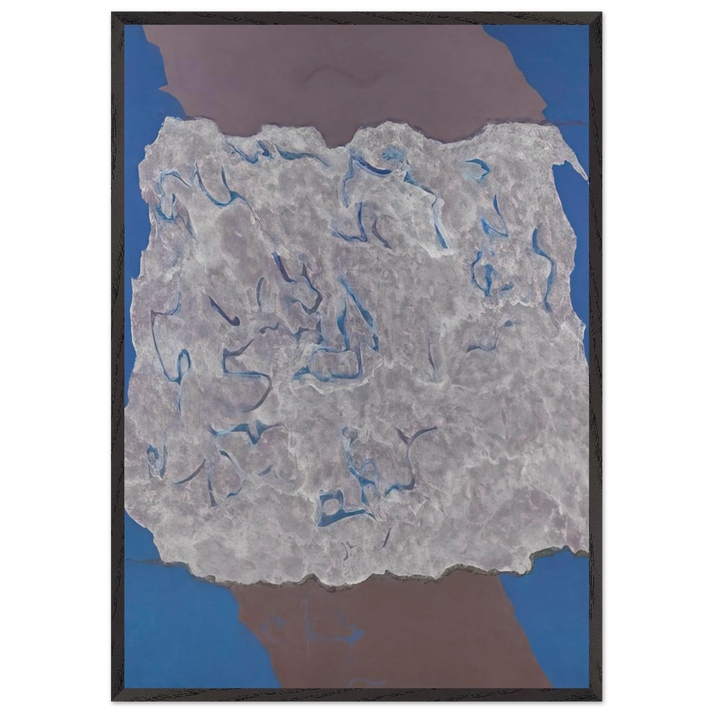 Wall artInfinity Field Jerusalem Series - 1983 - Theodoros Stamos 70x100 cm / 28x40 inches Framed Art Print – Black Wooden Frame