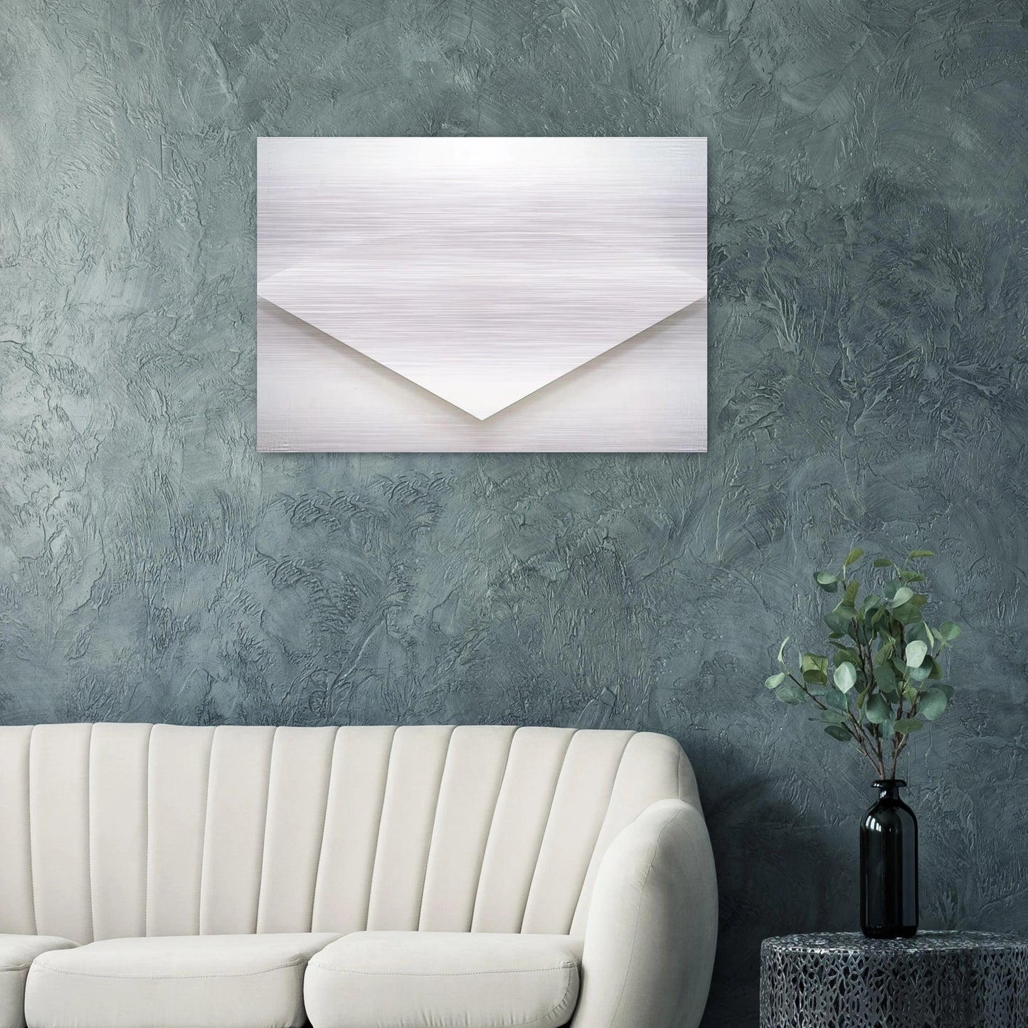 White Curve - Ellsworth Kelly Brushed Aluminum Print - 70x100 cm / 28x40 inches | Ellsworth Kelly Aluminum Print | Ellsworth Kelly Prints