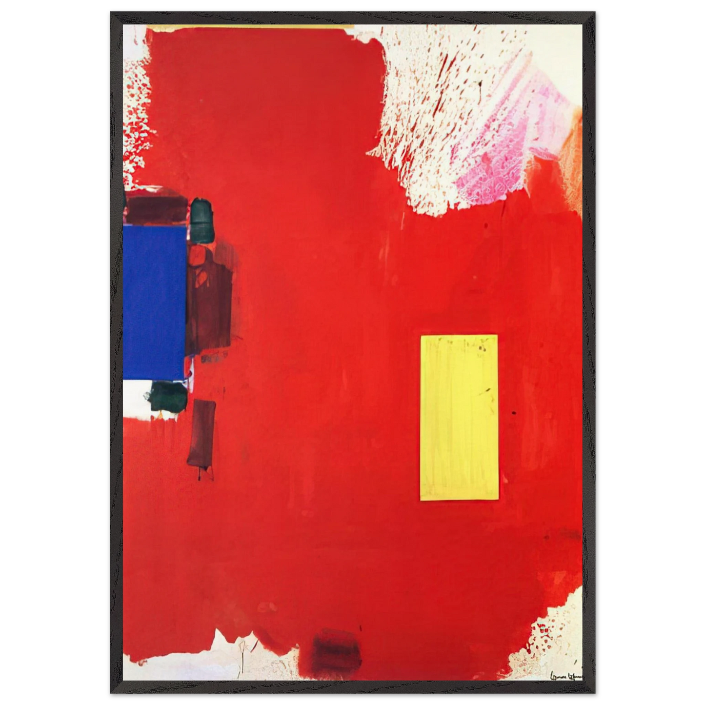 Magnum Opus - Hans Hofmann 70x100 cm / 28x40 inches Framed Art Print – Black Wooden Frame