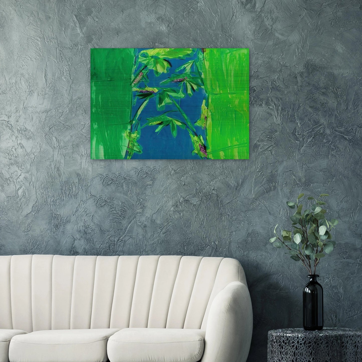 Early Summer - 1980 - Walasse Ting Brushed Aluminum Print - 70x100 cm / 28x40 inches | Walasse Ting Aluminum Print | Walasse Ting Prints