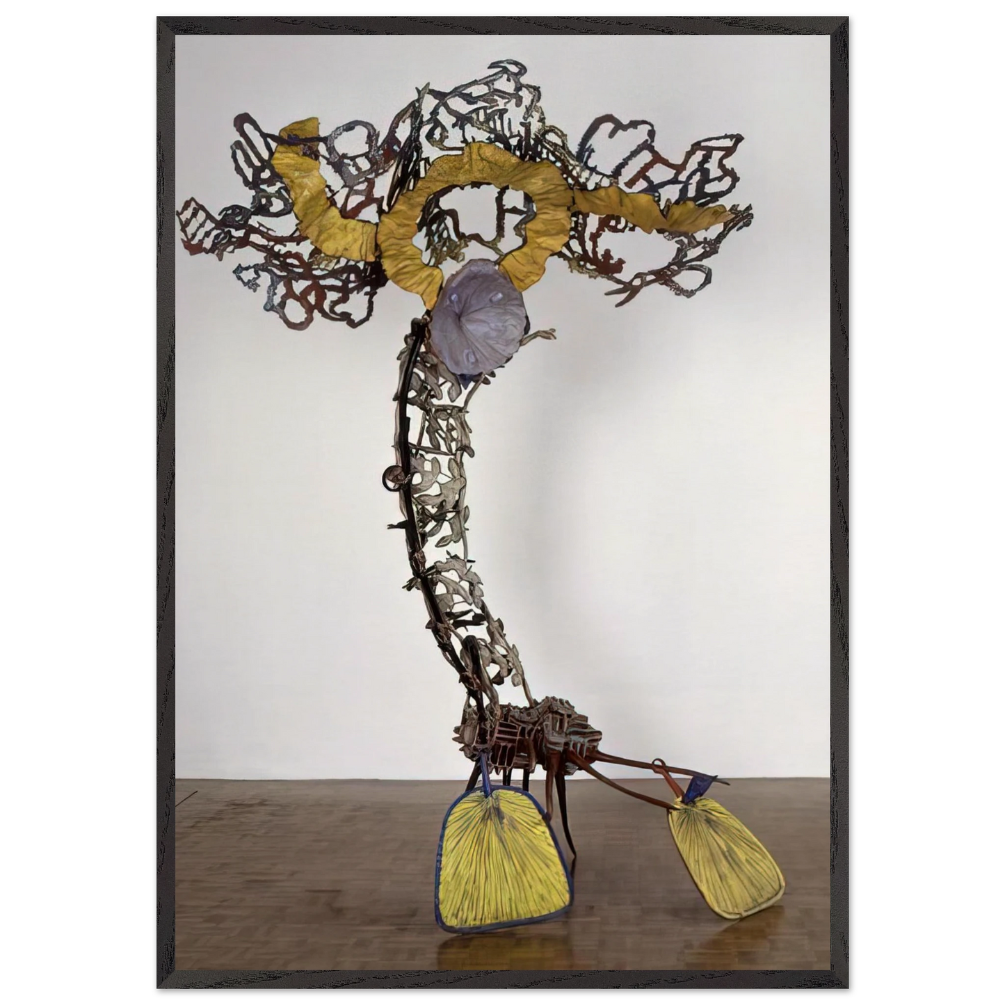 Cantileve - 1983 - Nancy Graves 70x100 cm / 28x40 inches Framed Art Print – Black Wooden Frame