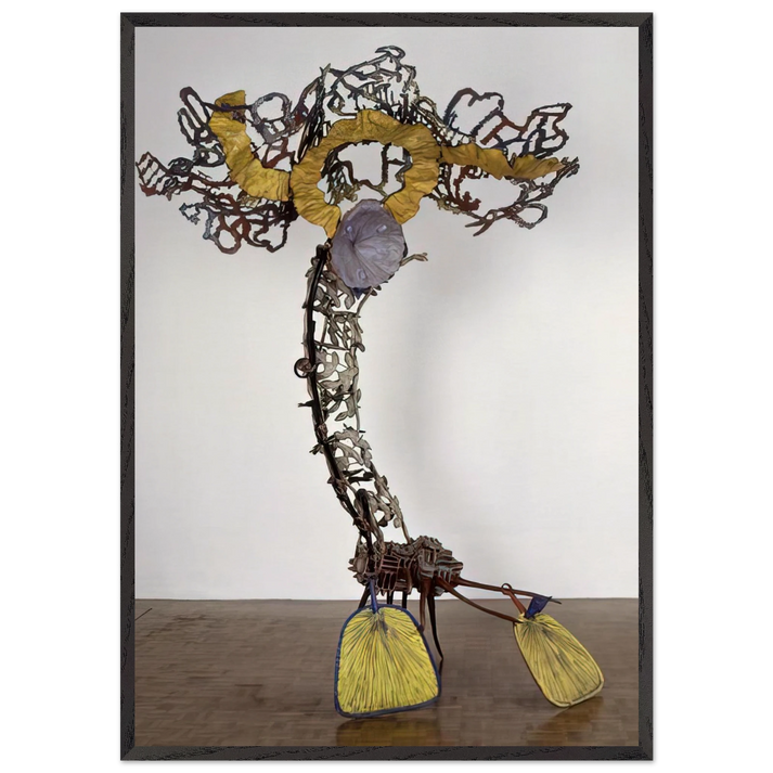 Cantileve - 1983 - Nancy Graves 70x100 cm / 28x40 inches Framed Art Print – Black Wooden Frame