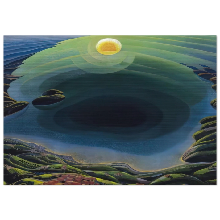 Aurora sul Golfo - 1935 - Gerardo Dottori Brushed Aluminum Print - 70x100 cm / 28x40 inches | Gerardo Dottori Aluminum Print | Gerardo Dottori Prints