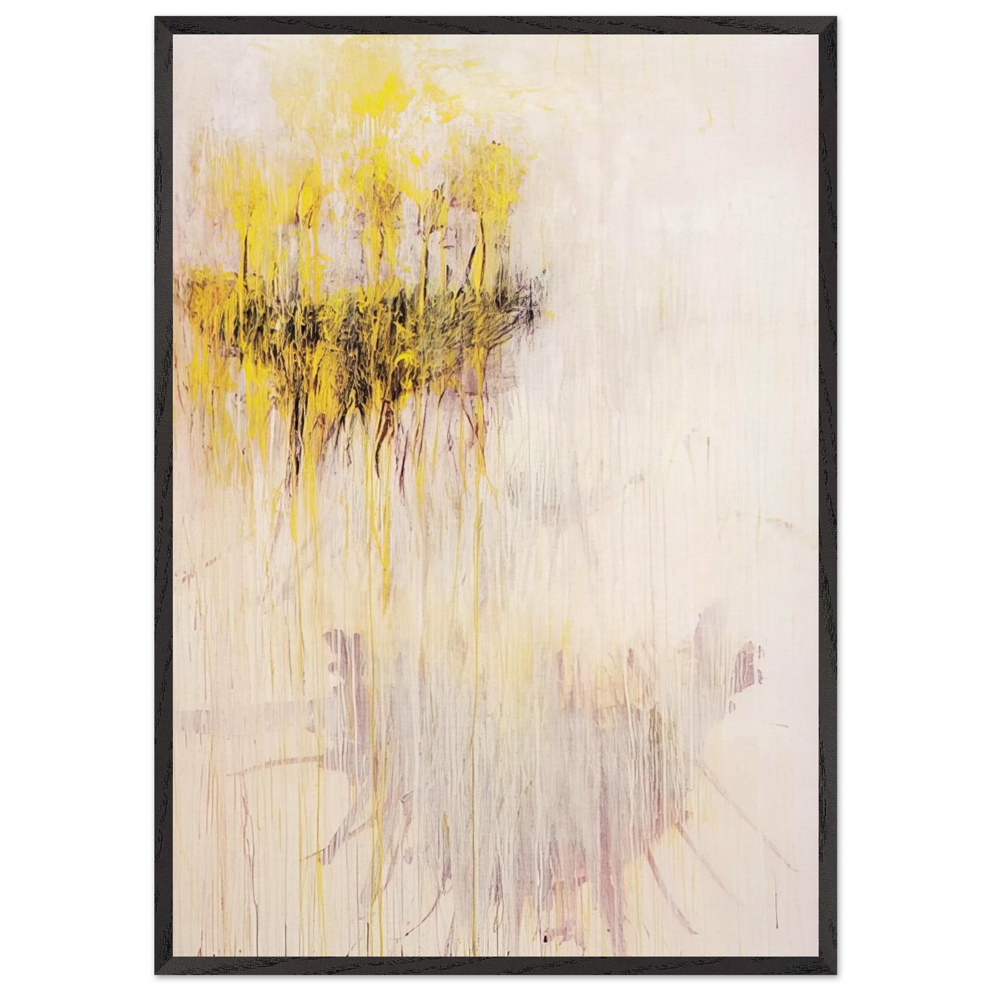 Coronation of Sesostris - Cy Twombly Framed Art Print – Black Wooden Frame - Default Title - -Framed Art Print