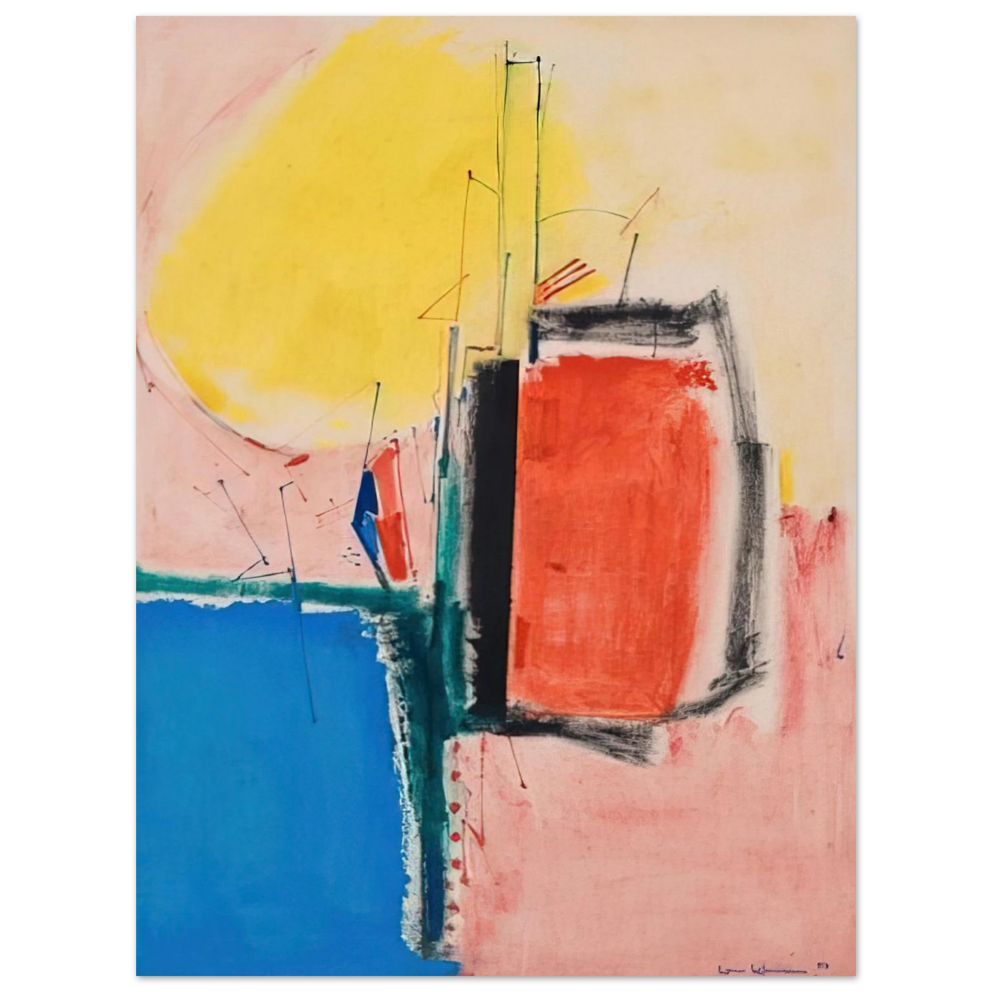 Hans Hofmann - Composition No. 1 Fine Art Poster - Default Title