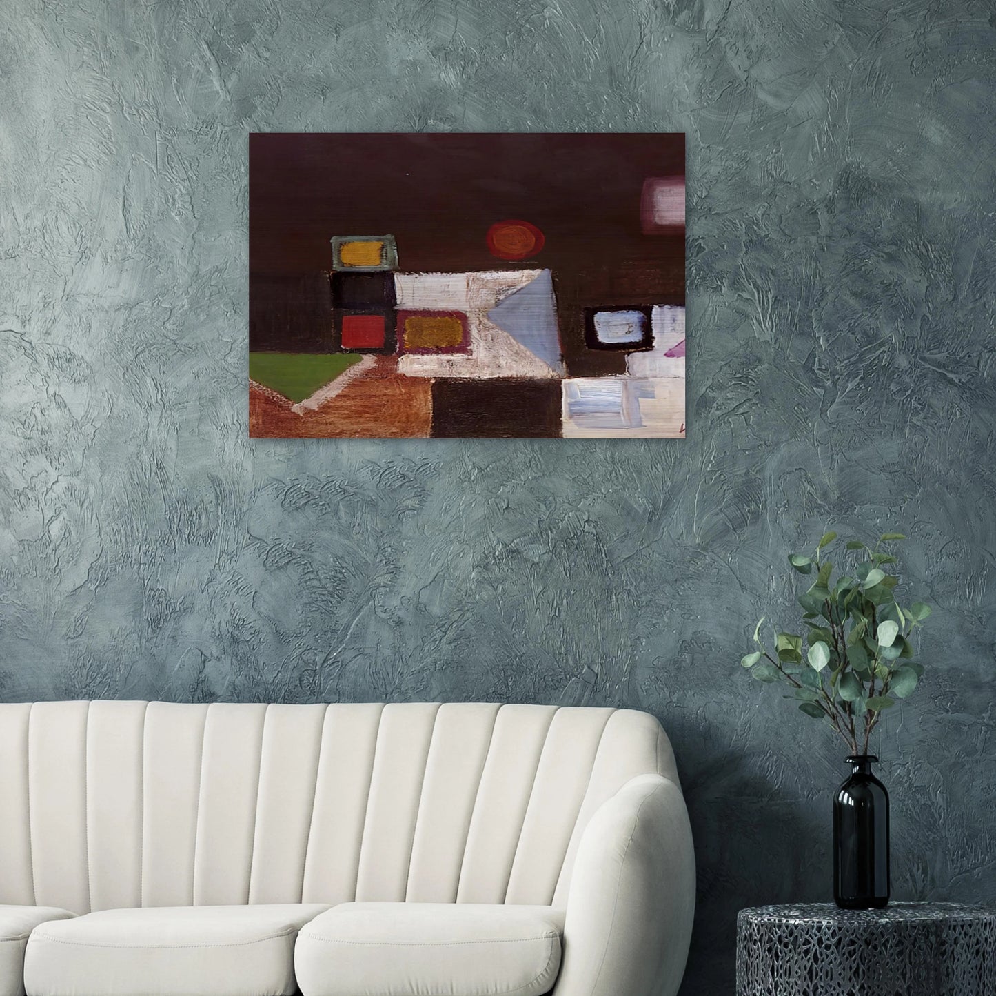 UNTITLED 1948 - Victor Pasmore Brushed Aluminum Print - 70x100 cm / 28x40 inches | Victor Pasmore Aluminum Print | Victor Pasmore Prints