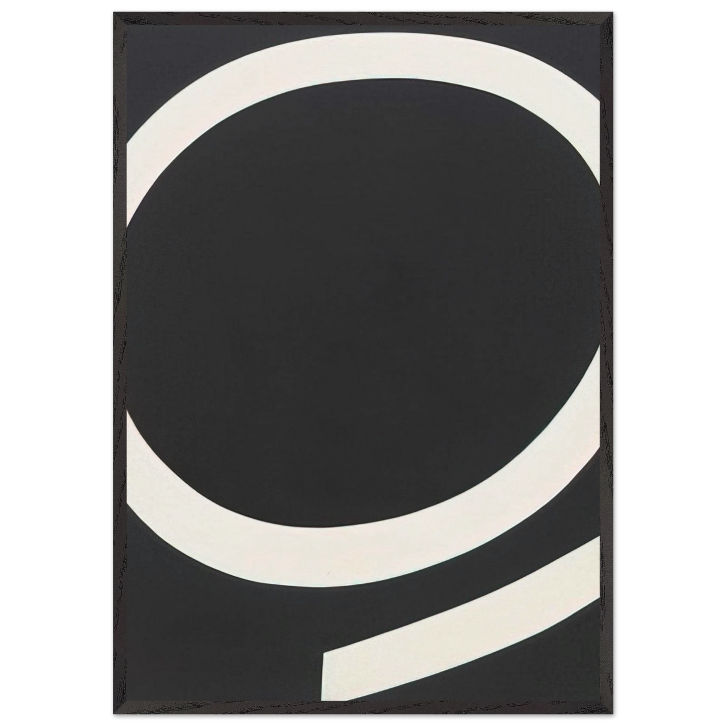 Running White - Ellsworth Kelly Framed Art Print – Black Wooden Frame - Default Title - -Framed Art Print