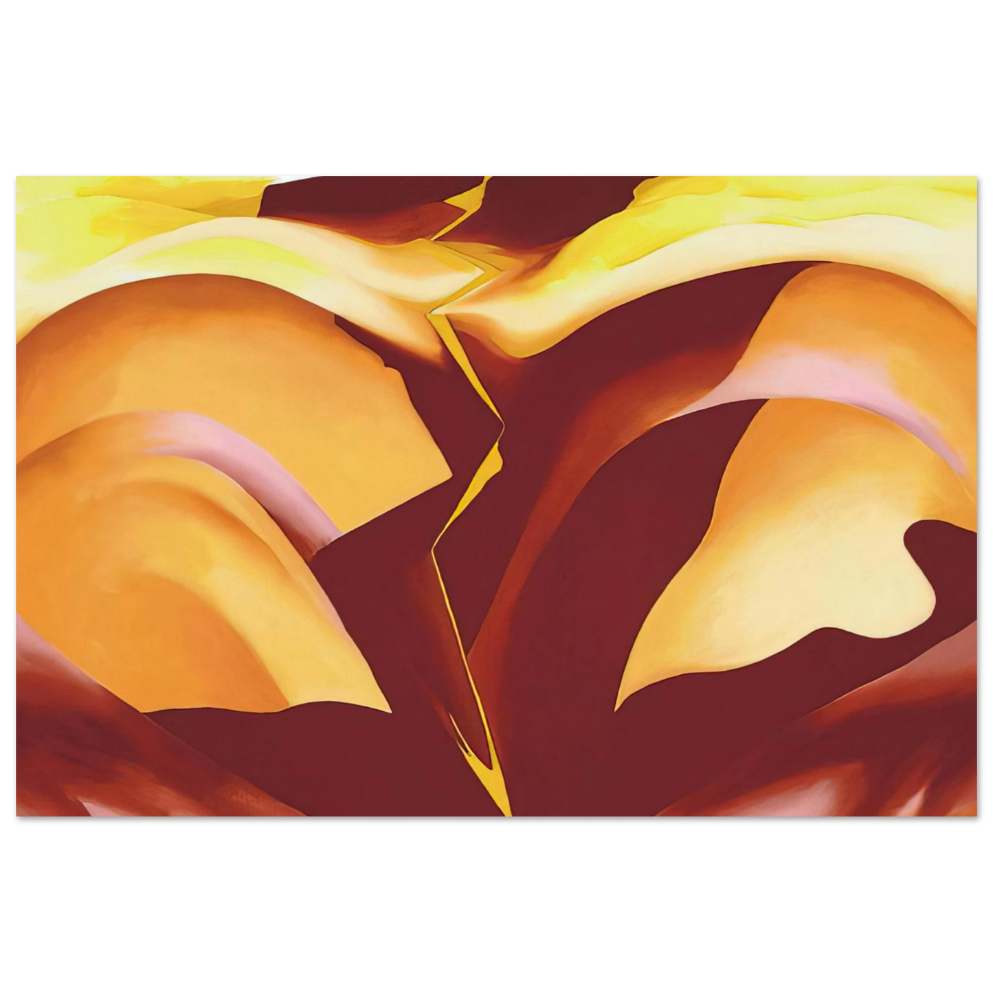 Georgia O'Keeffe - Black Place IV Fine Art Poster - 40x60 cm / 16x24 inches