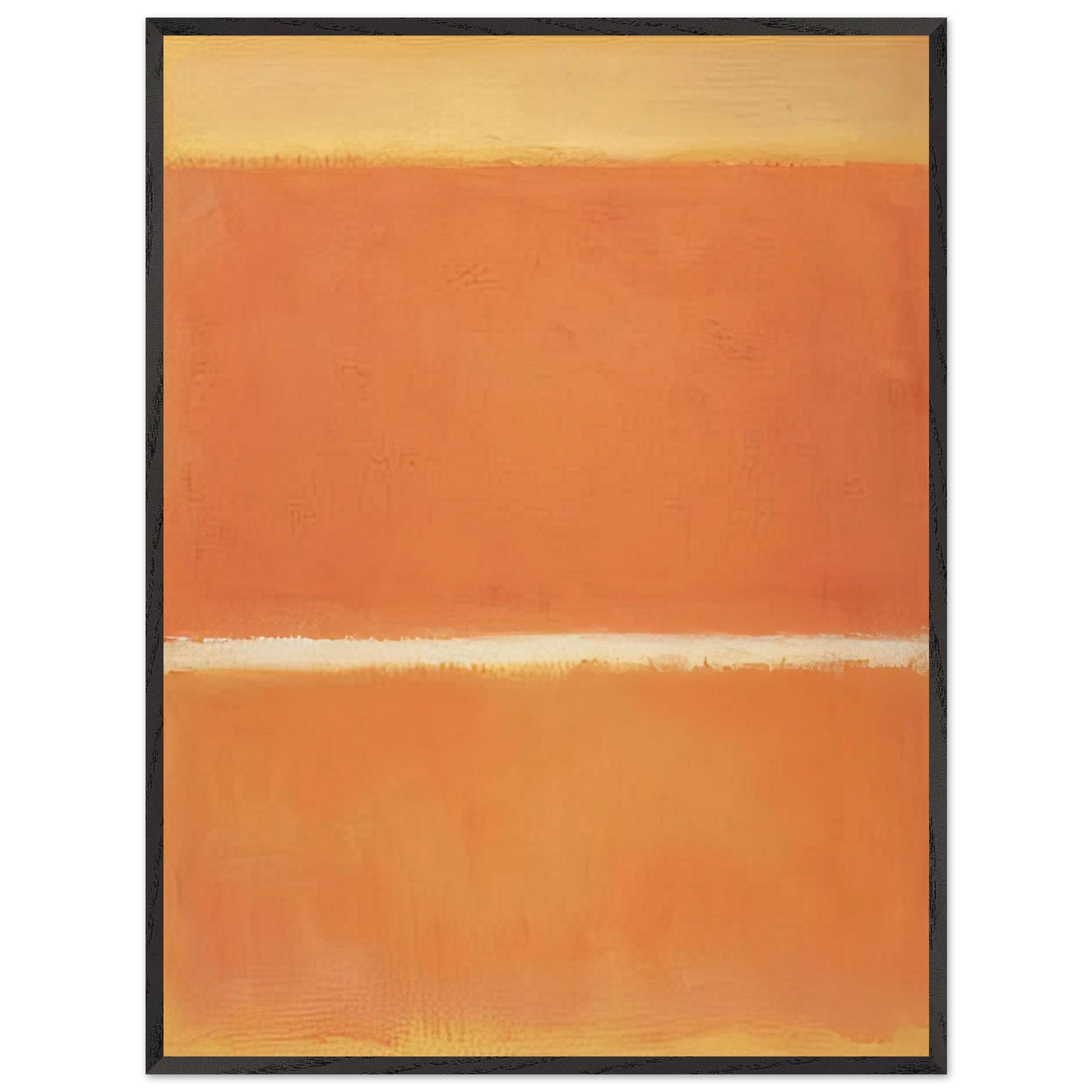 Mark Rothko - No.11 - 1963 Wall Art - 60x80 cm / 24x32 inches - Premium Wooden Framed Poster With Fine Art Paper - Wood frame
