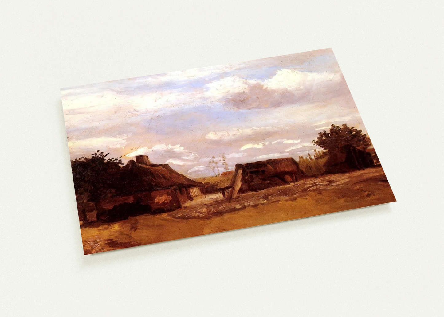 Cottage By Vincent van Gogh Pack of 10 Post Cards | Vincent van Gogh Post Cards | A6 (10.5 x 14.8 cm) - 4.1 x 5.8 inches