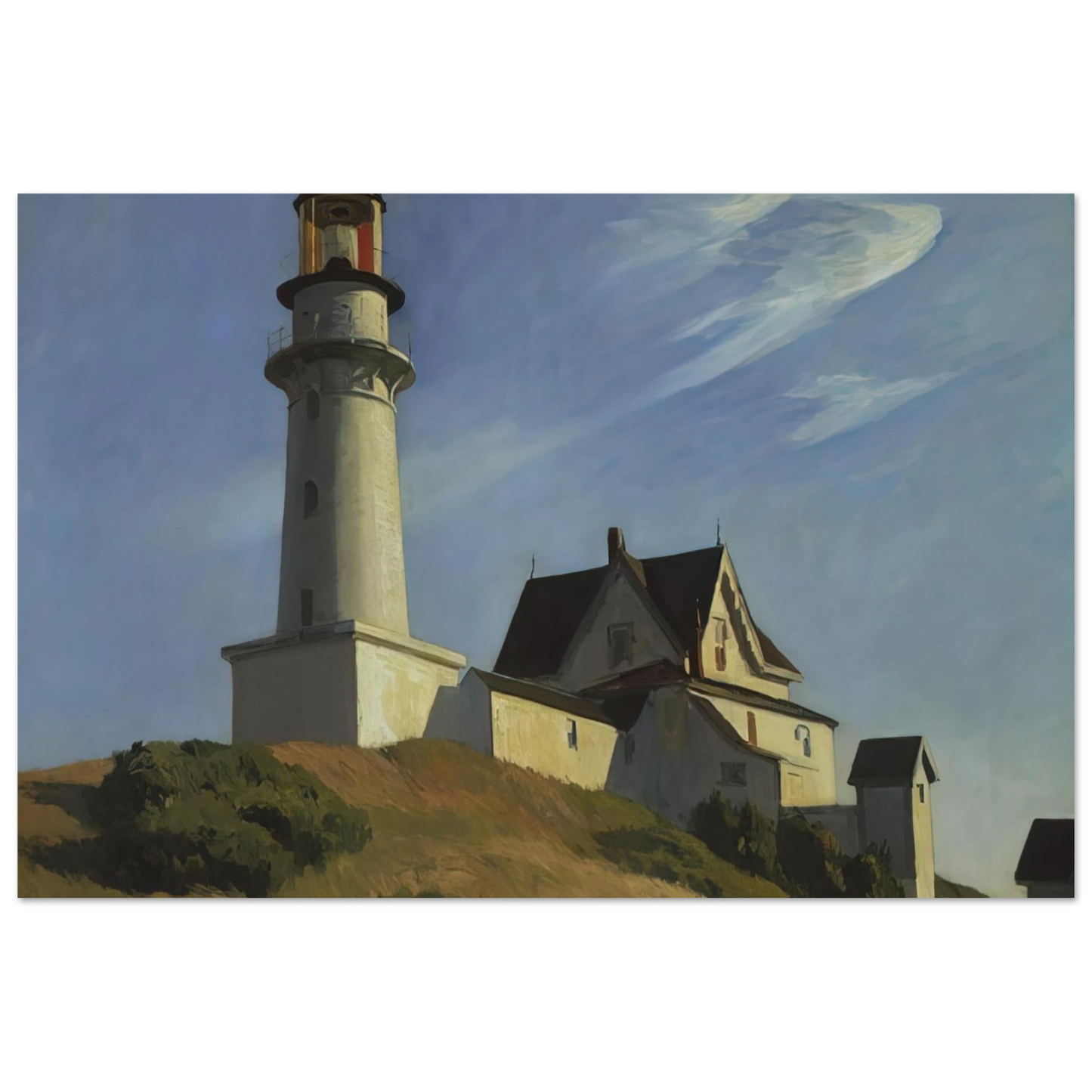 Edward Hopper - Lighthouse at Two Lights Fine Art Poster - 40x60 cm / 16x24 inches