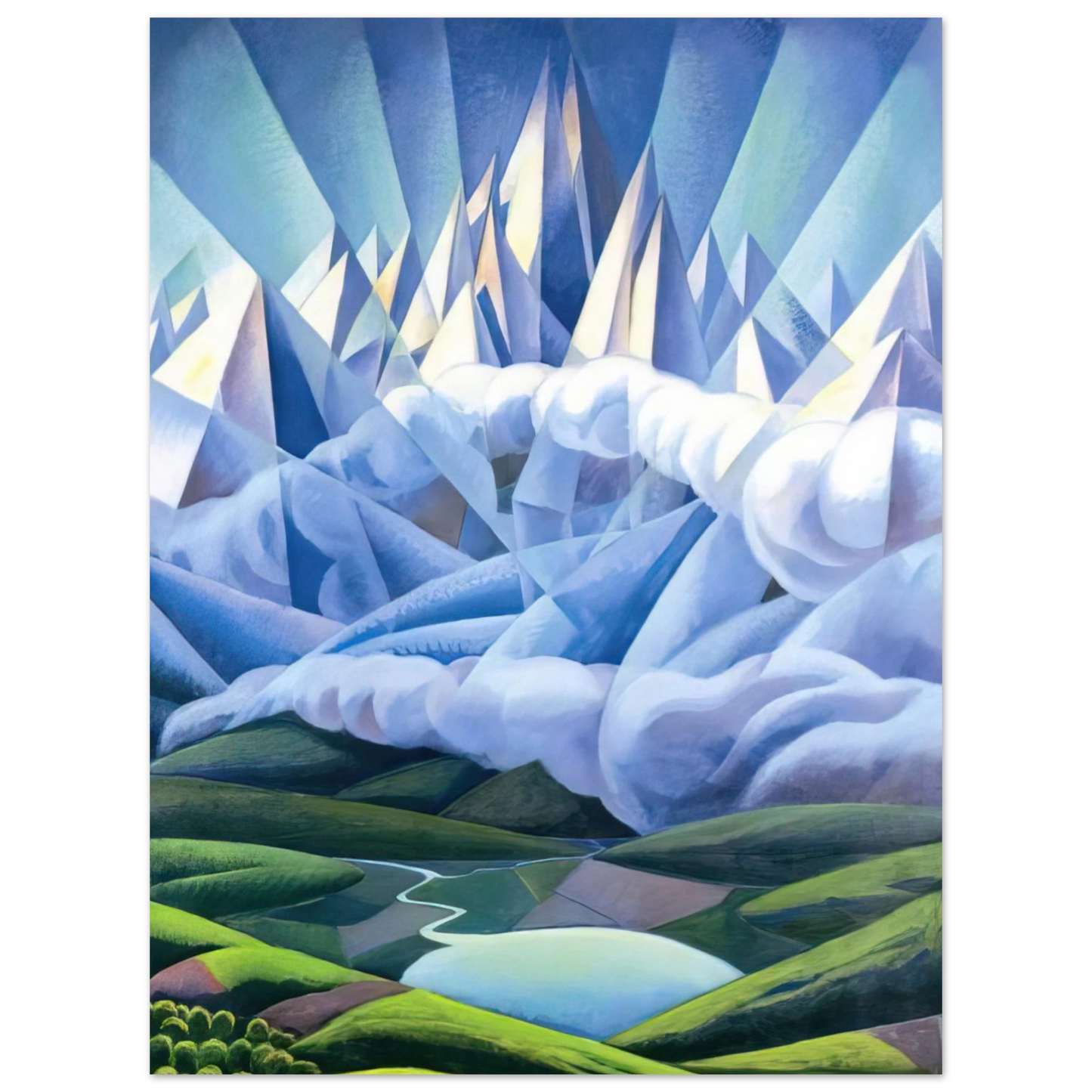 Gerardo Dottori - Forme ascenzionali o Forze ascenzionali - 1930 Fine Art Poster - Default Title