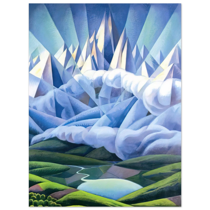 Gerardo Dottori - Forme ascenzionali o Forze ascenzionali - 1930 75x100 cm / 30x40inches Fine Art Poster