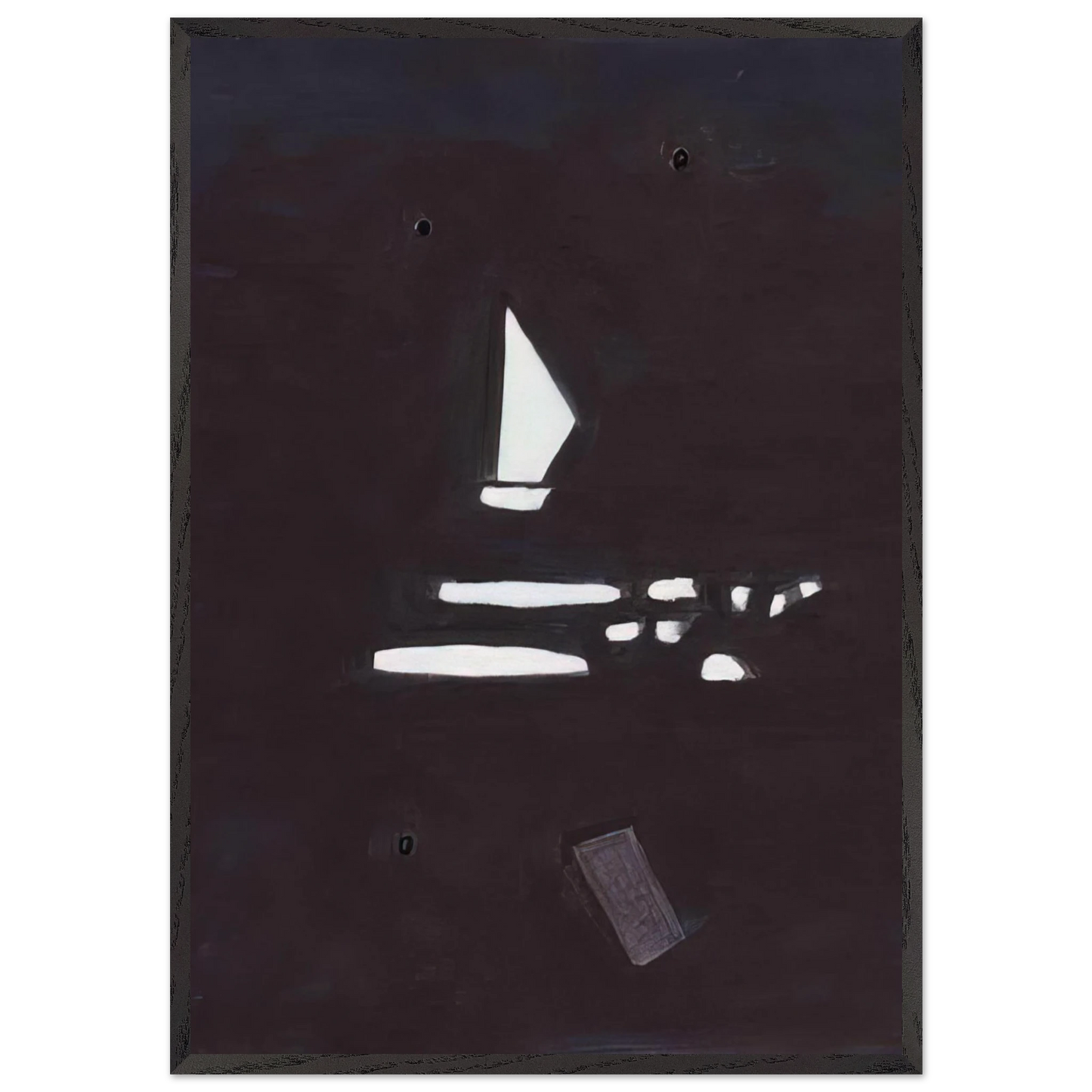 Oskar 5 - 2005 N2 - Raoul De Keyser 70x100 cm / 28x40 inches Framed Art Print – Black Wooden Frame