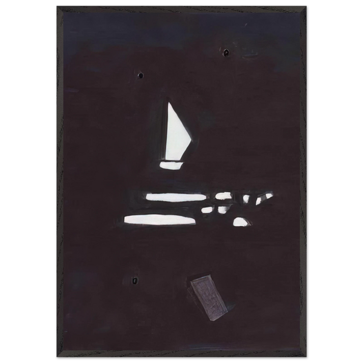 Oskar 5 - 2005 N2 - Raoul De Keyser 70x100 cm / 28x40 inches Framed Art Print – Black Wooden Frame