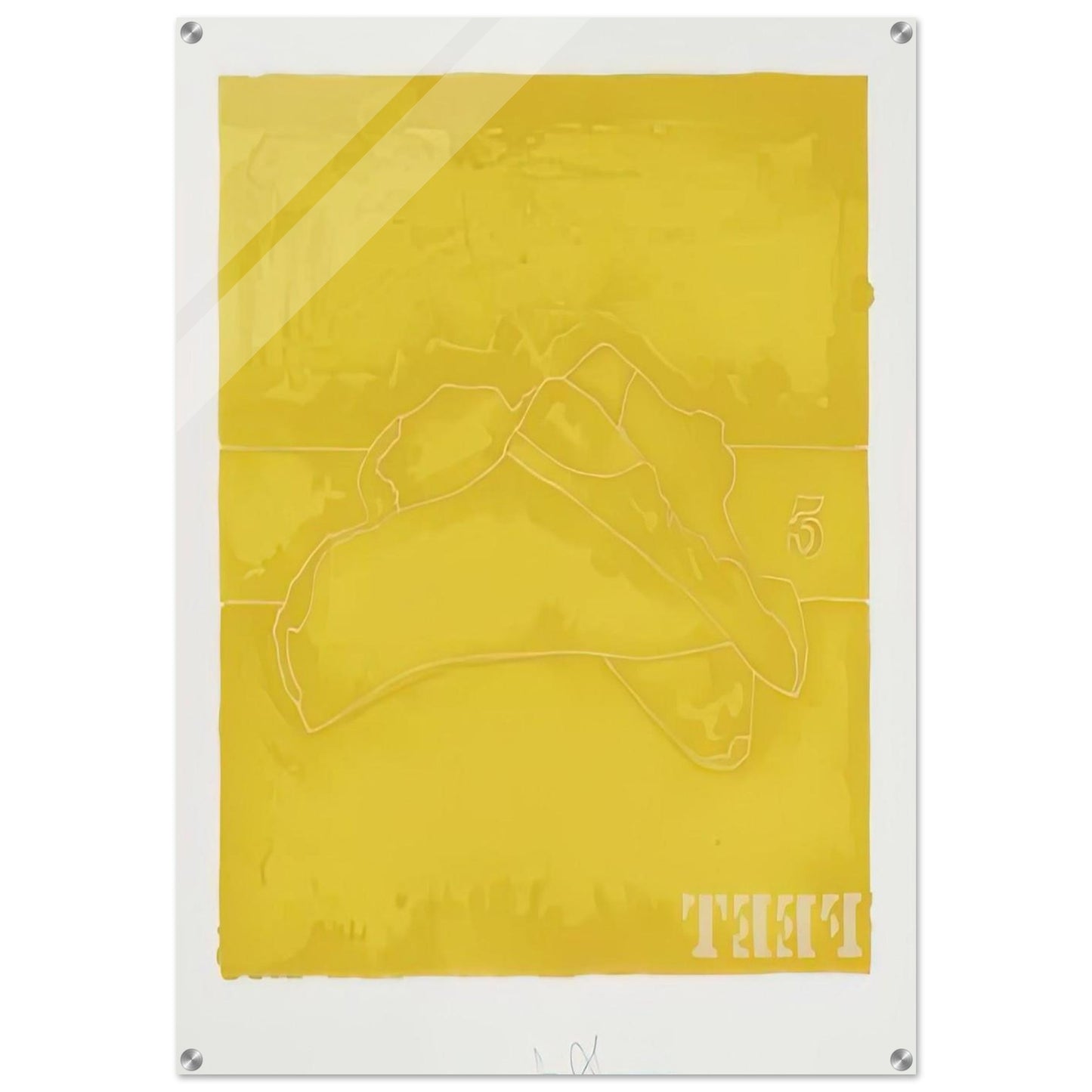 FEET 1974 - Jasper Johns Acrylic Print - 70x100 cm / 28x40″ inches | Jasper Johns Wall Art | Jasper Johns Prints