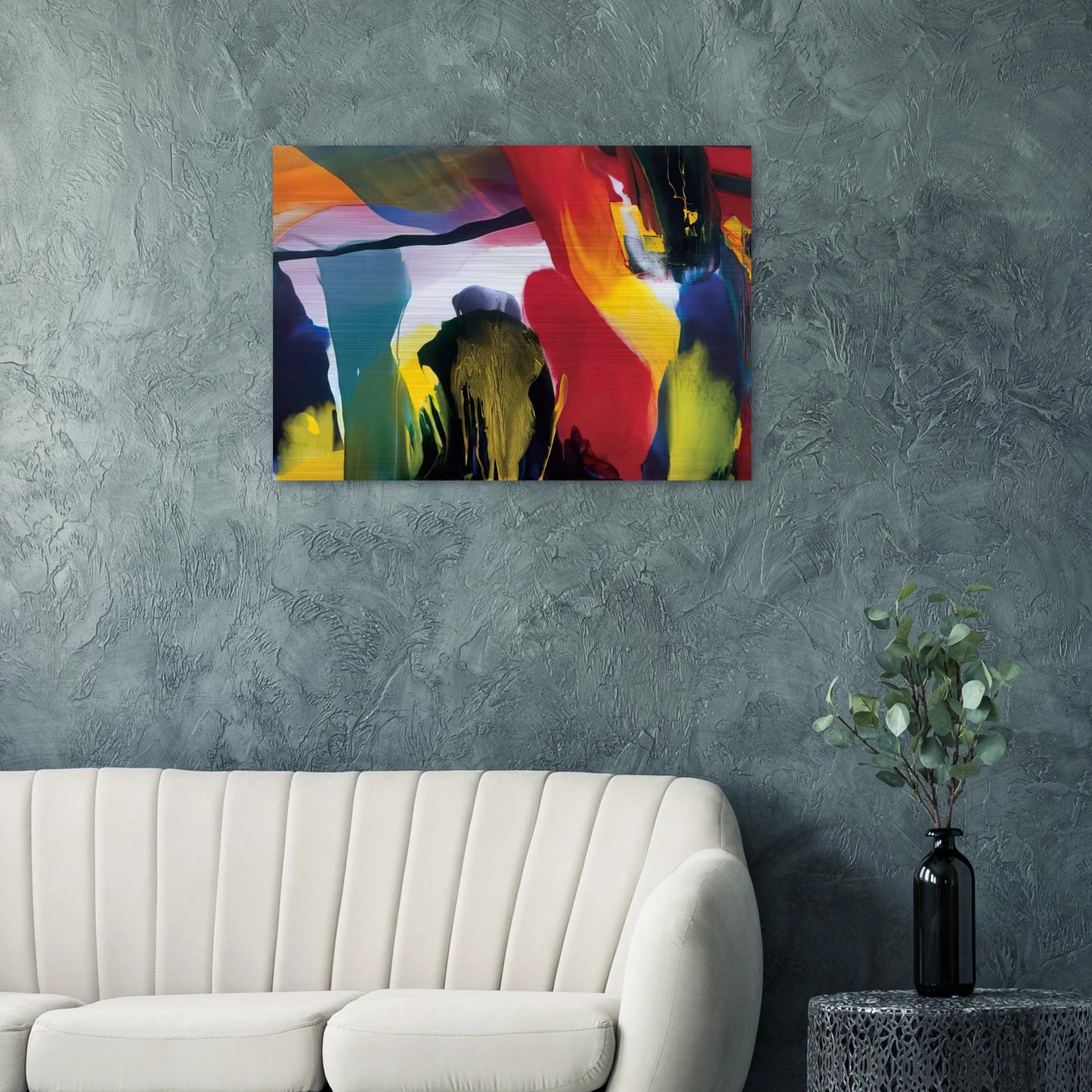 Phenomena Solstice Encounter - Paul Jenkins Brushed Aluminum Print - 70x100 cm / 28x40 inches | Paul Jenkins Aluminum Print | Paul Jenkins Prints