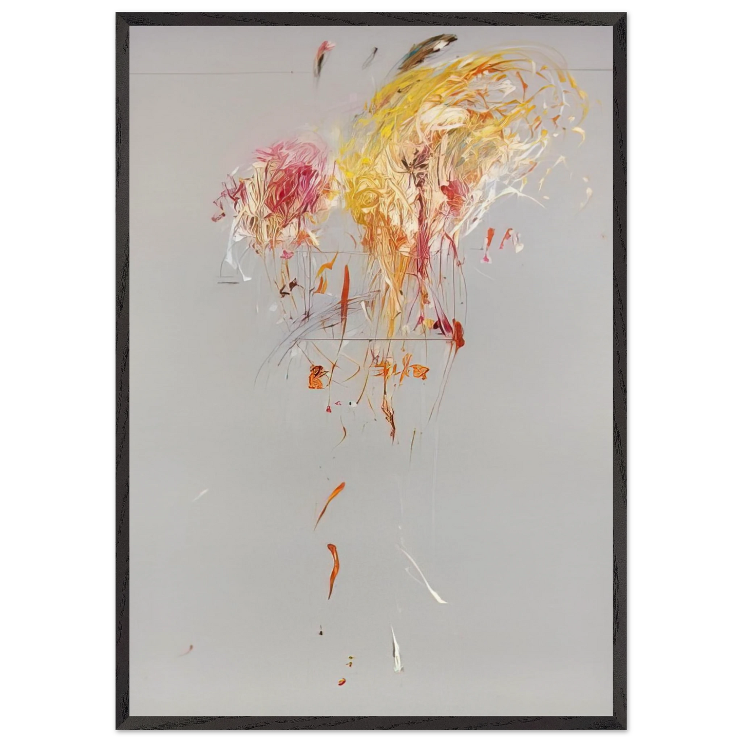 Nine Discourses on Commodus Part IX - Cy Twombly Framed Art Print – Black Wooden Frame - Default Title - -Framed Art Print