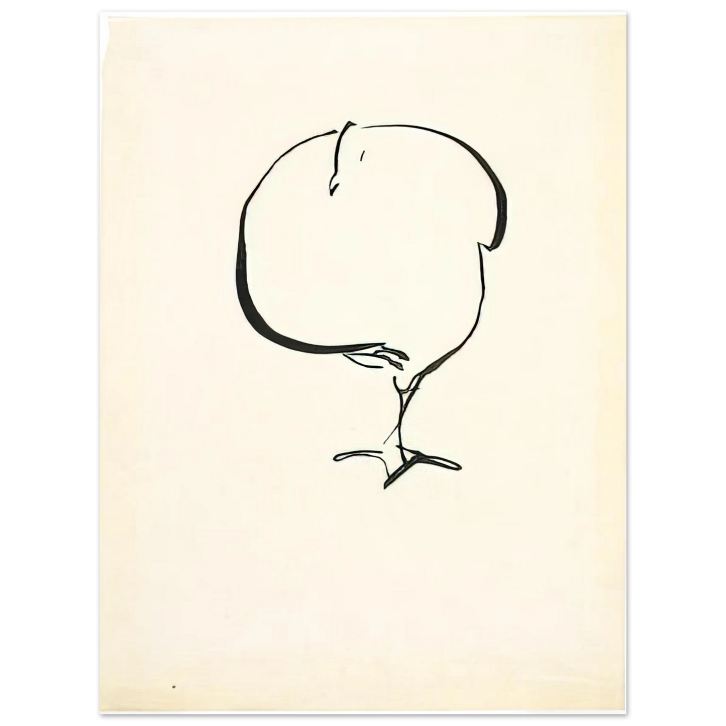 Josef Albers - STANDING BIRD FRONT VIEW 1917 Fine Art Poster - Default Title
