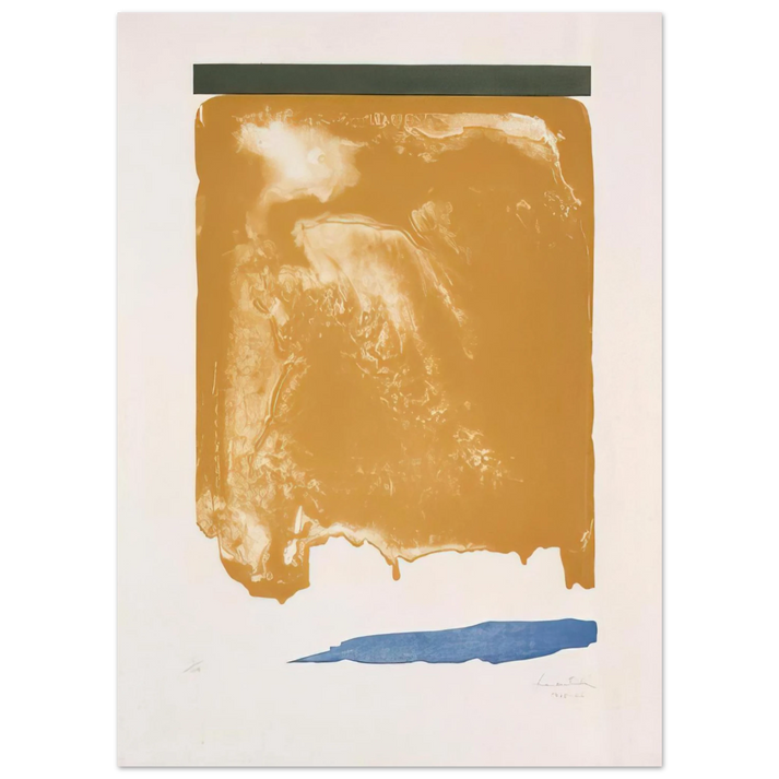 Helen Frankenthaler - Persian Garden - 1966 Wall art - 40x50 cm / 16x20 inches - Premium Wooden Framed Poster With Fine Art Paper-canvas - Wood frame