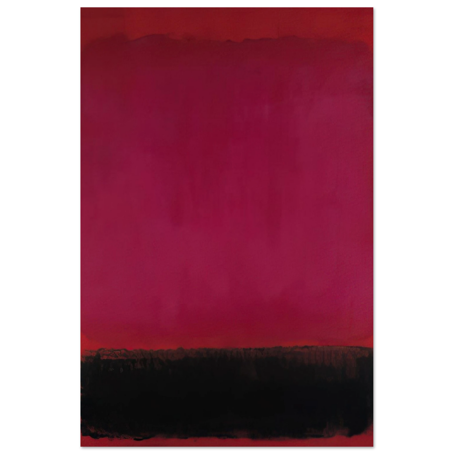 Helen Frankenthaler - Untitled - 1967 Wall art - 21x29.7 cm / 8x12" - Premium Wooden Framed Poster With Fine Art Paper - White frame