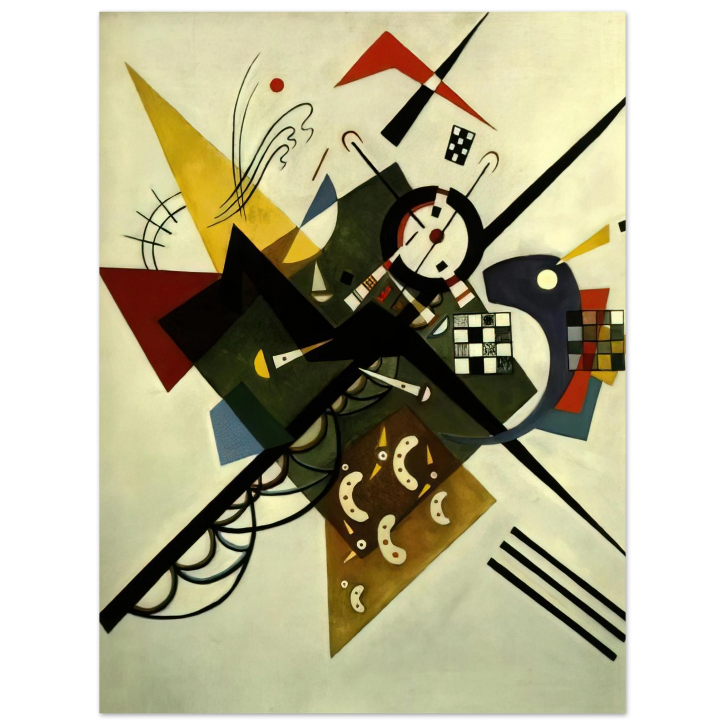 Wassily Kandinsky - ON WHITE II 1923 Fine Art Poster - Default Title